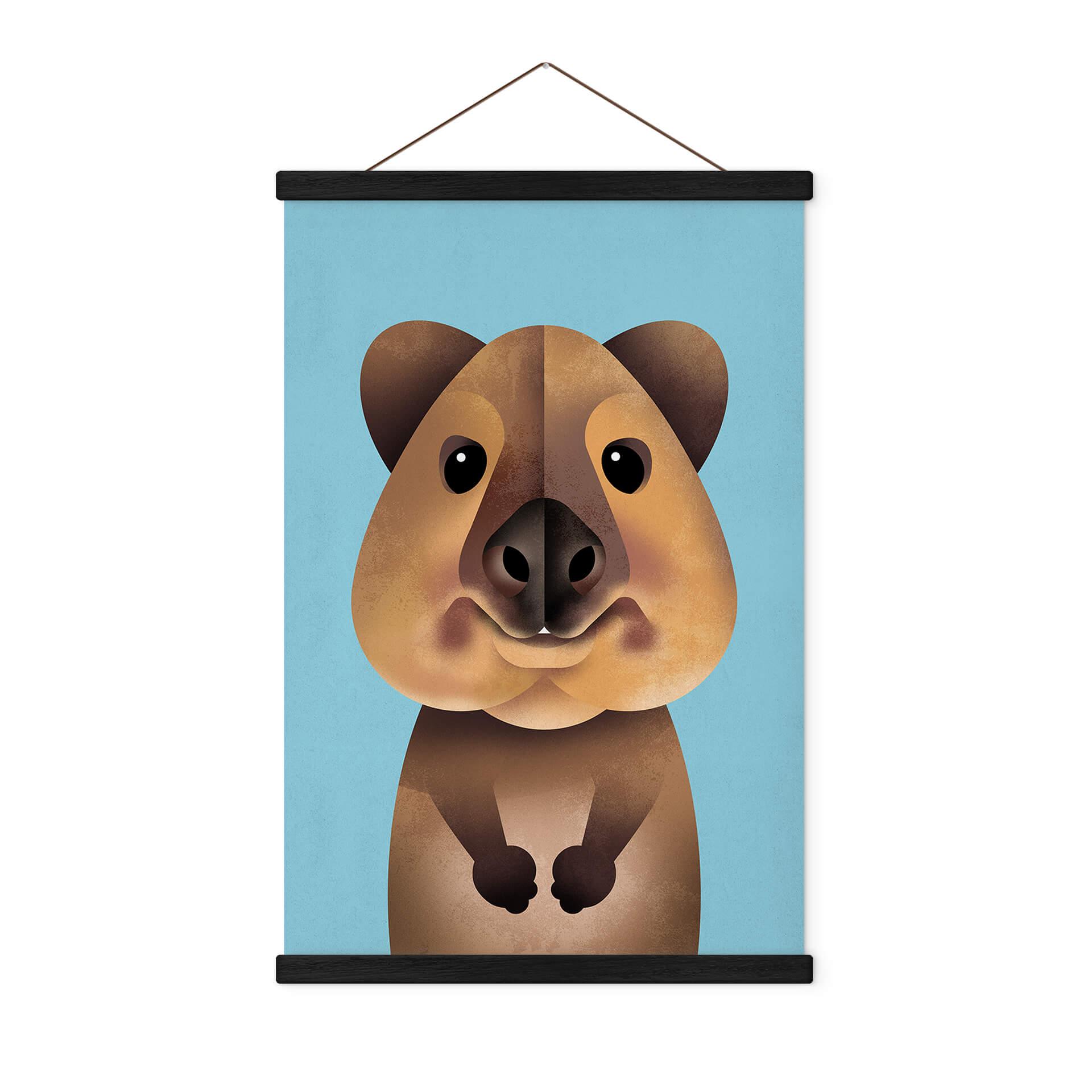 Tekstil plakat Braun - Quokka