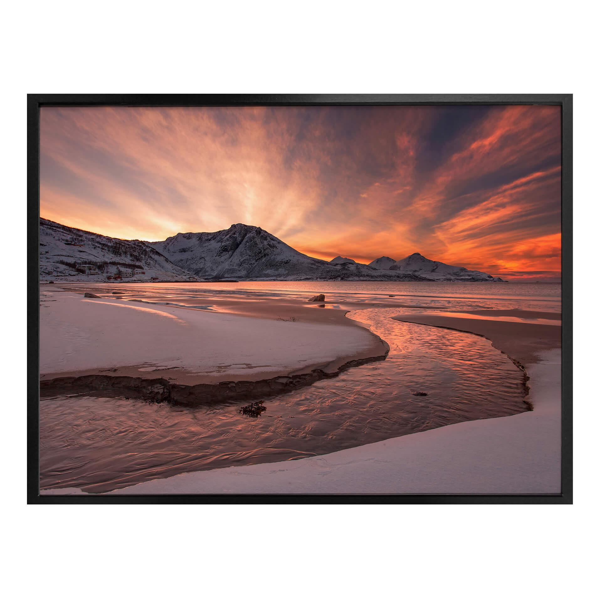 Póster Zakravsky - Atardecer dorado