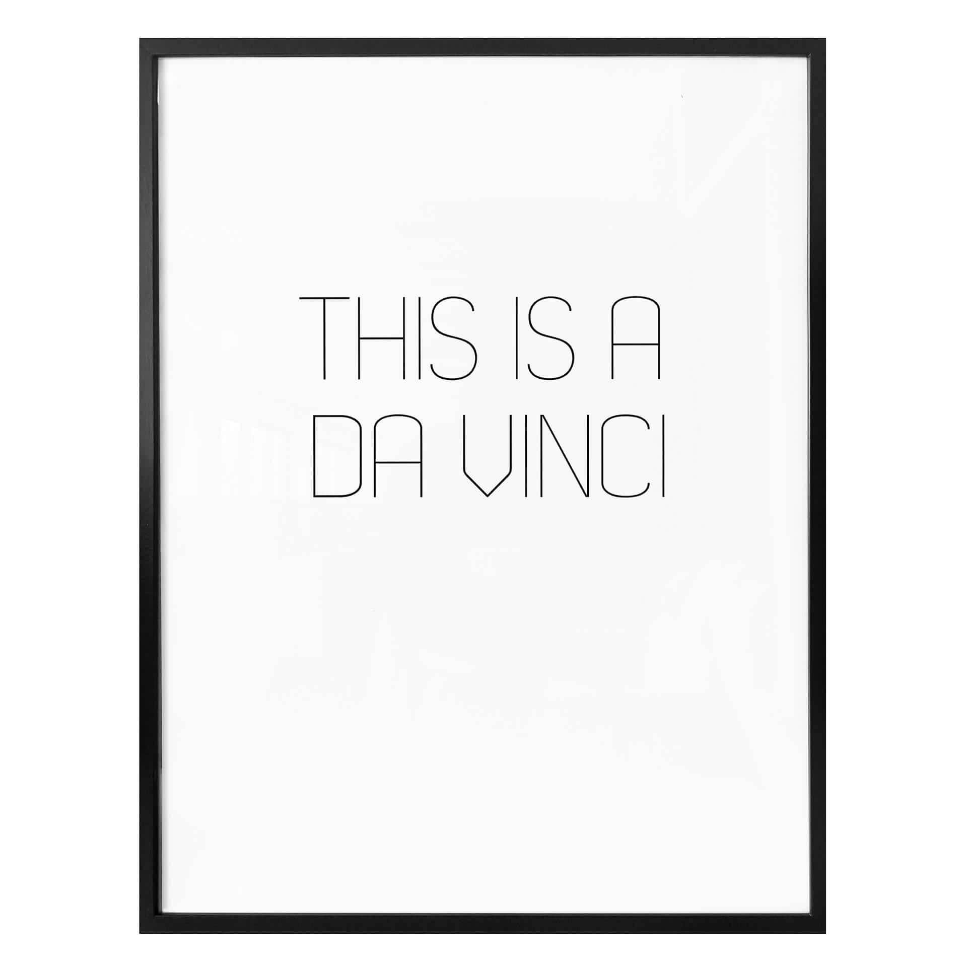 Póster Esto es un da Vinci