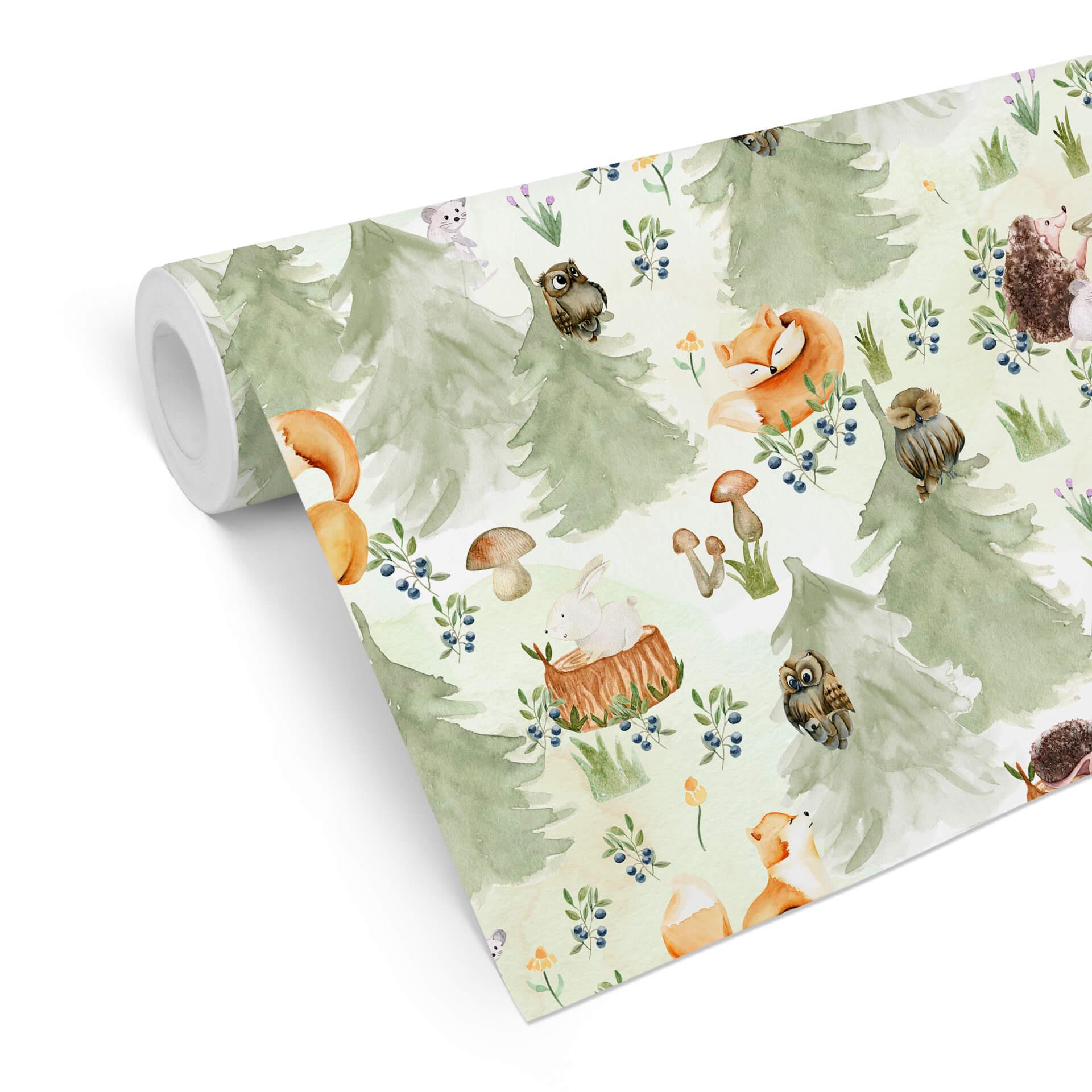 Mønstertapet UN Designs - Skovdyr