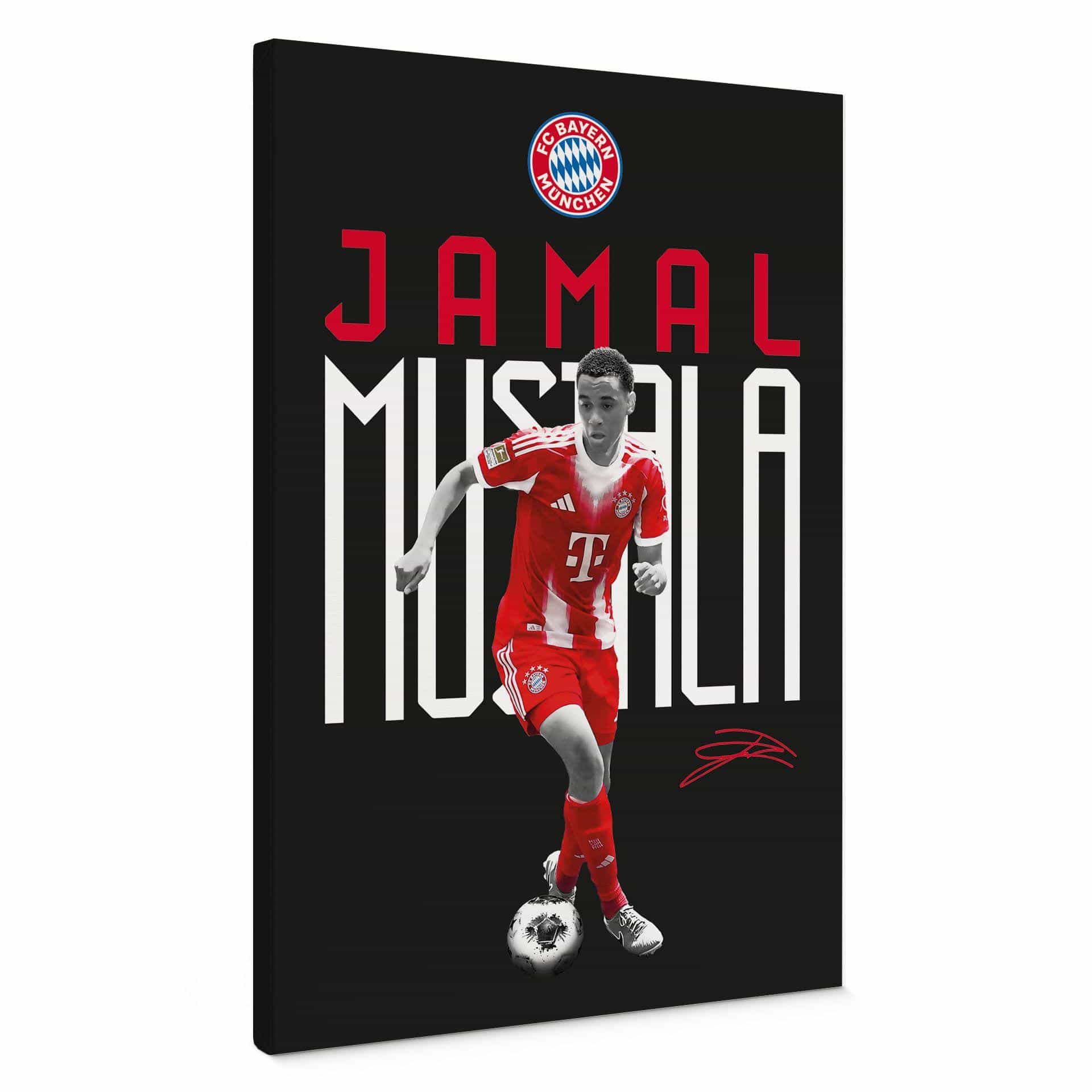 Canvasbillede FC Bayern-spiller Jamal Musiala 2025/26