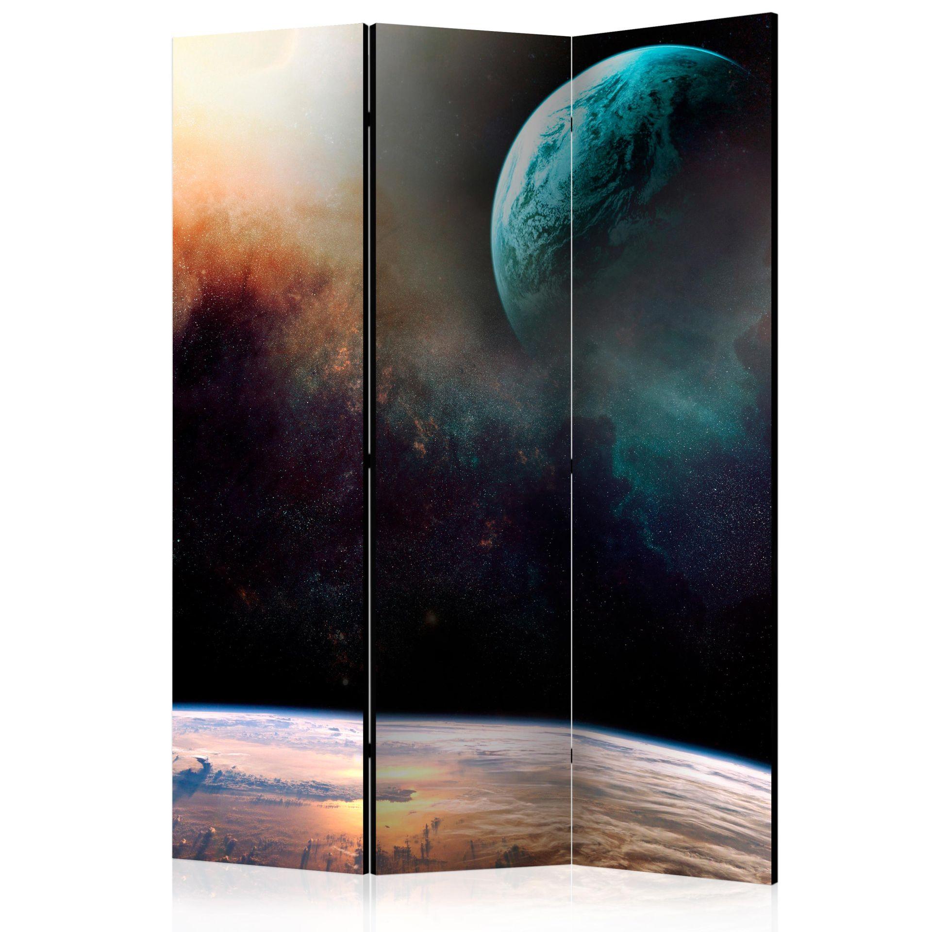 Screen room divider - fremmed horisont, 3-delt