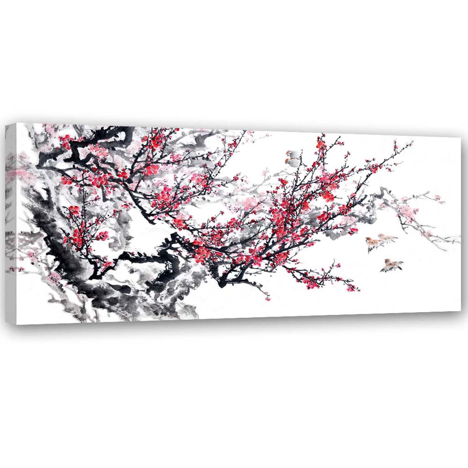 Canvasbillede, Japanske kirsebærblomster