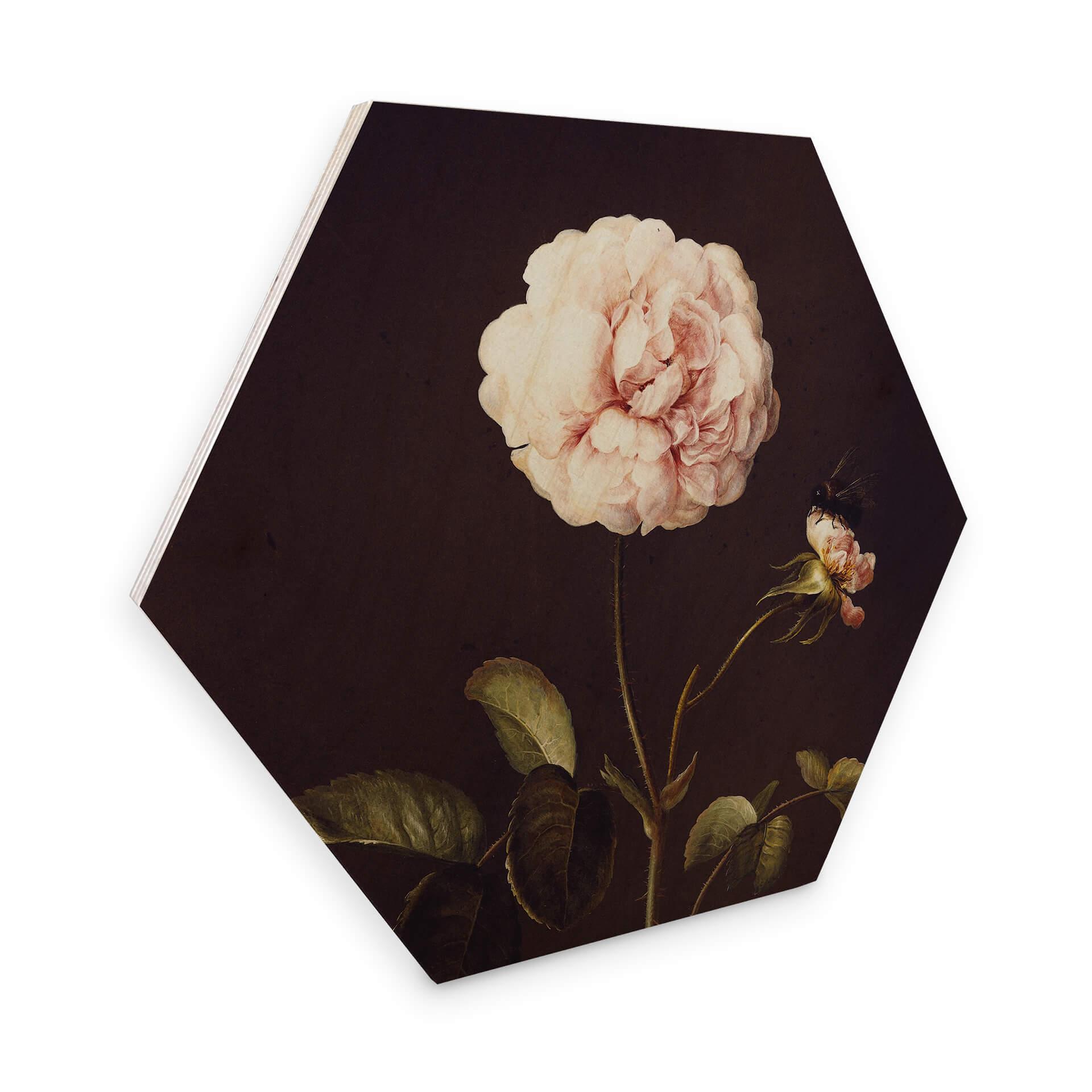 Hexagon Hout Dietzsch - Roos met Hommel
