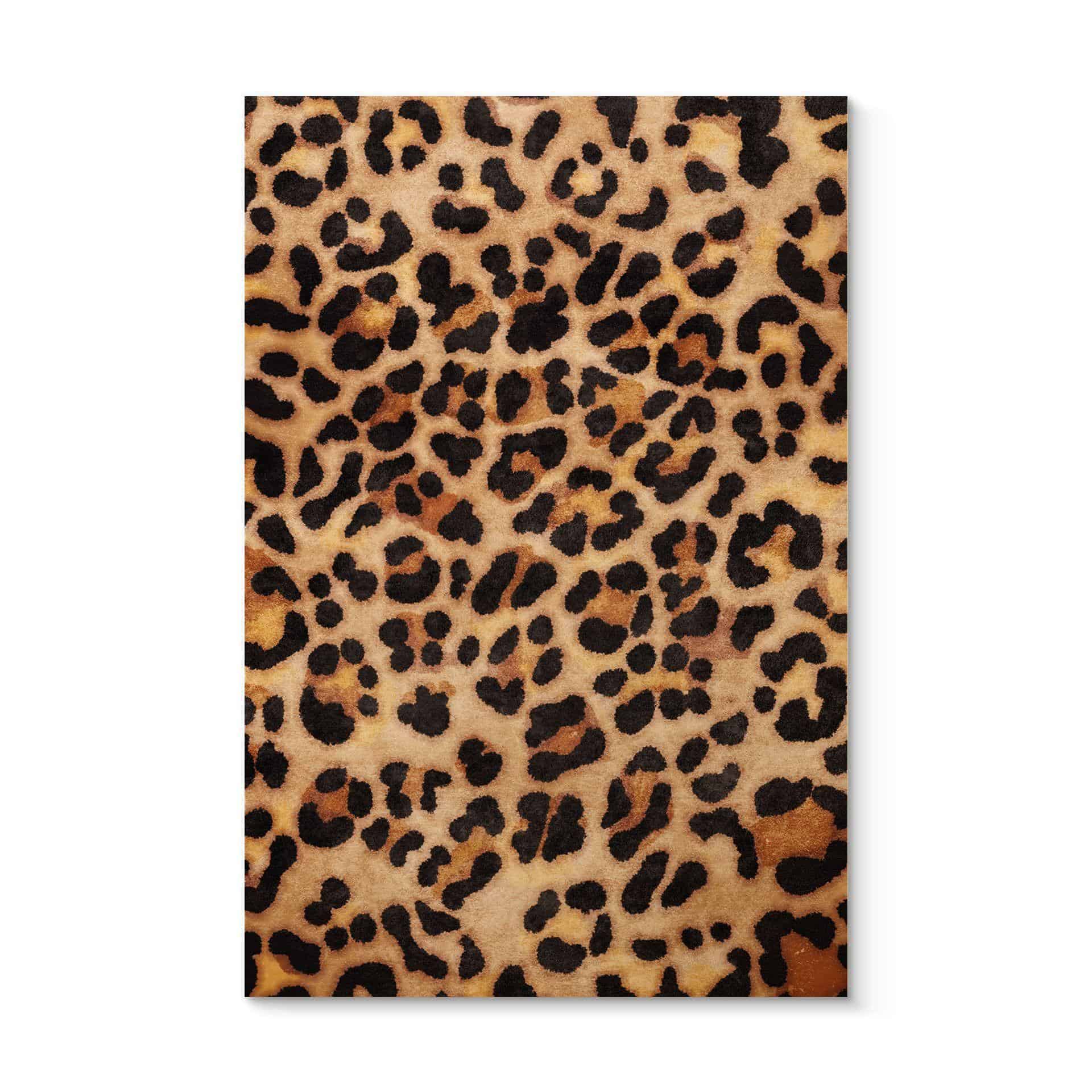 Cuadro de madera Leopardo salvaje - Animal Print - Tunaboylu
