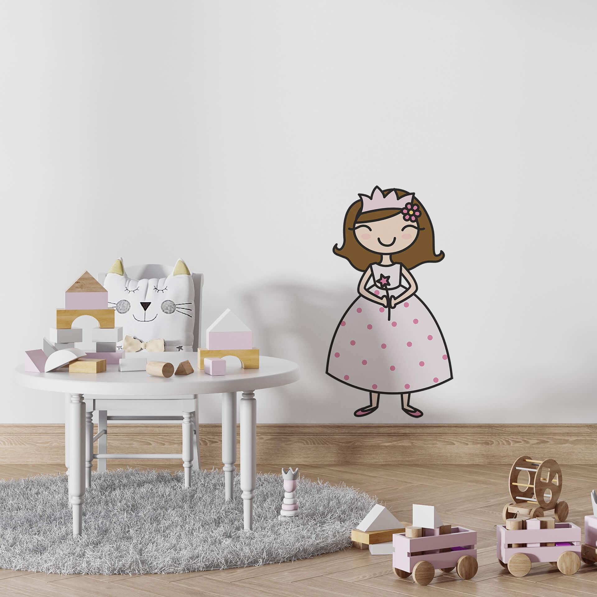 Sticker mural - Princesse