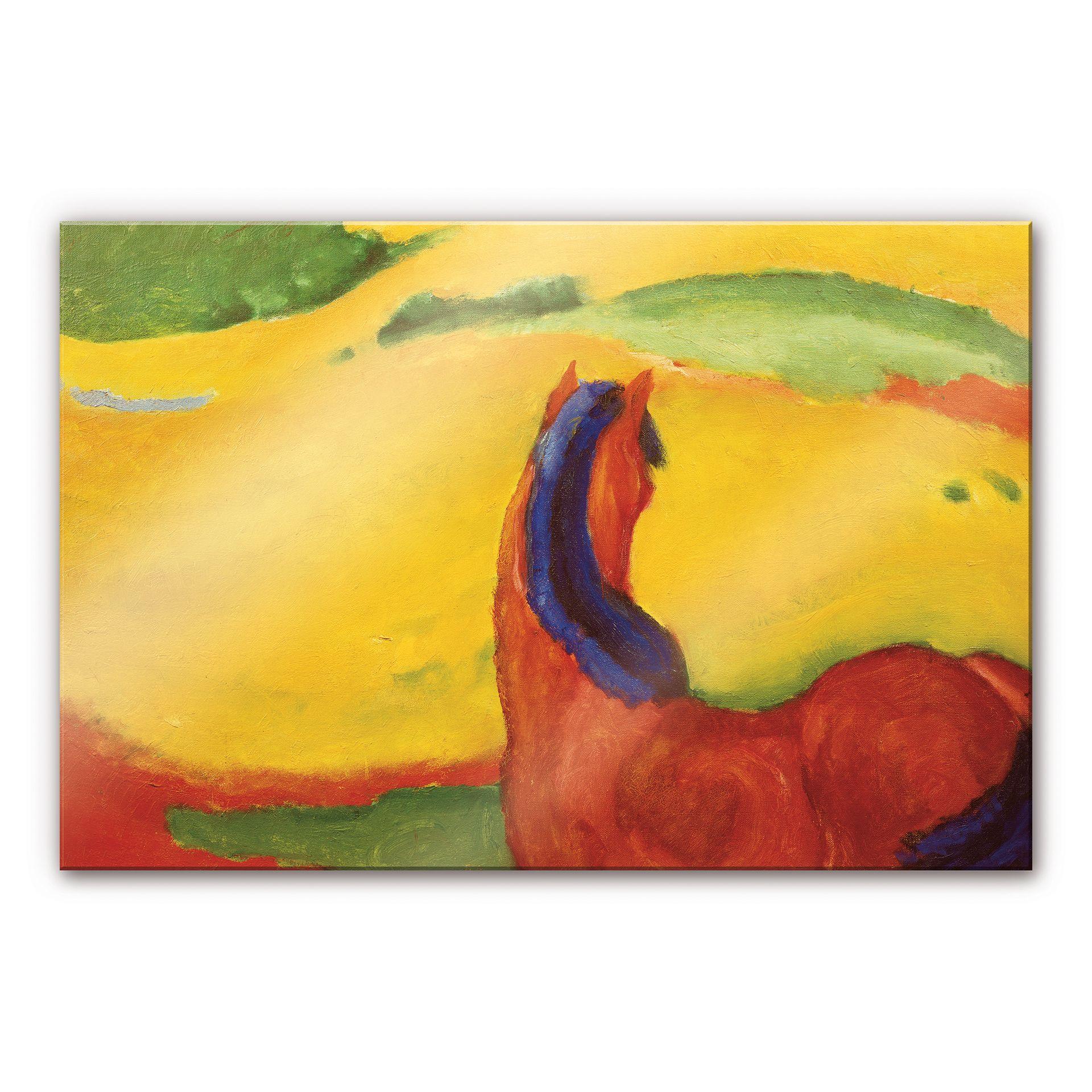 Tableau en verre acrylique - Marc - Chaval dans le paysage