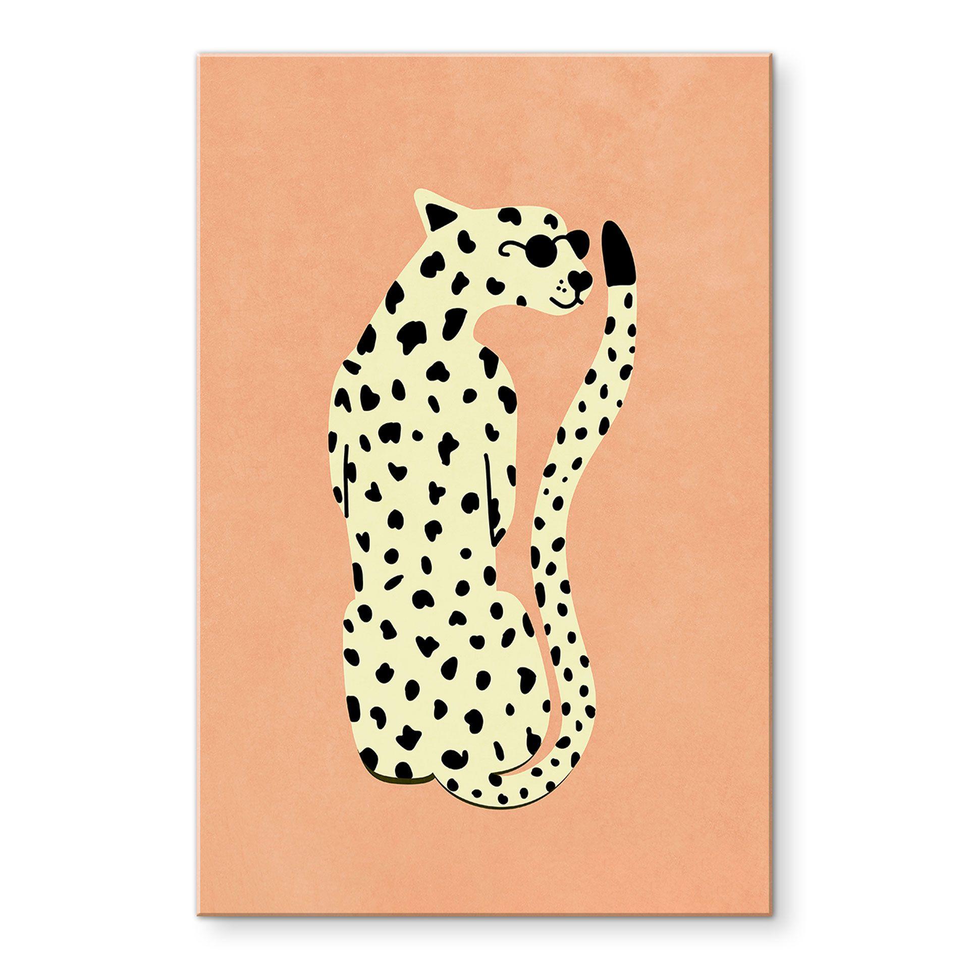 Akrylbillede Elegant gepard med solbriller - Oltmanns