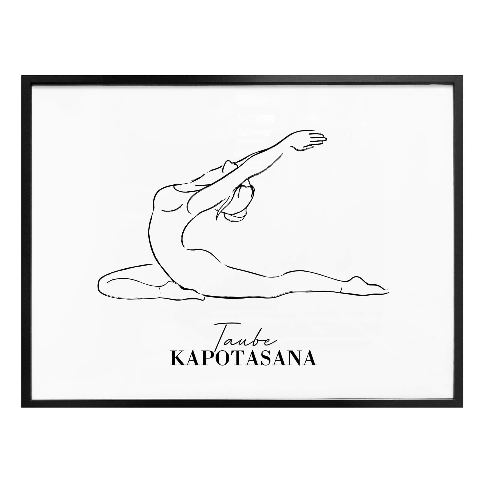 Plakat - Yoga Due - Line Art