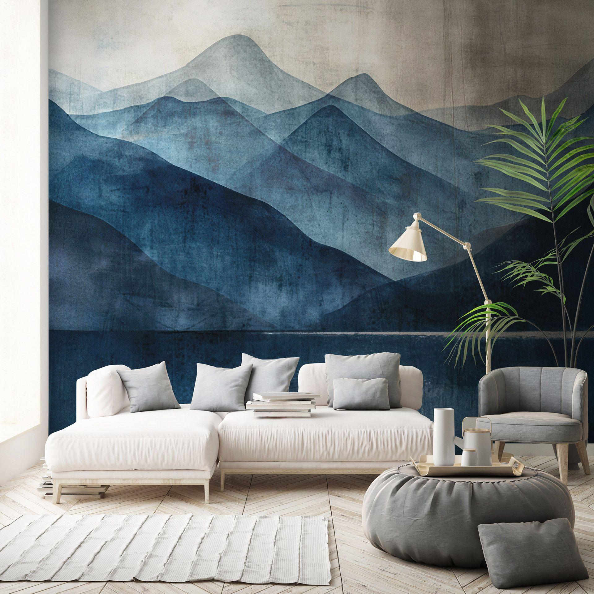 Guido Maria Kretschmer Fotomurale Indigo Silence- Art Edition 2 azul