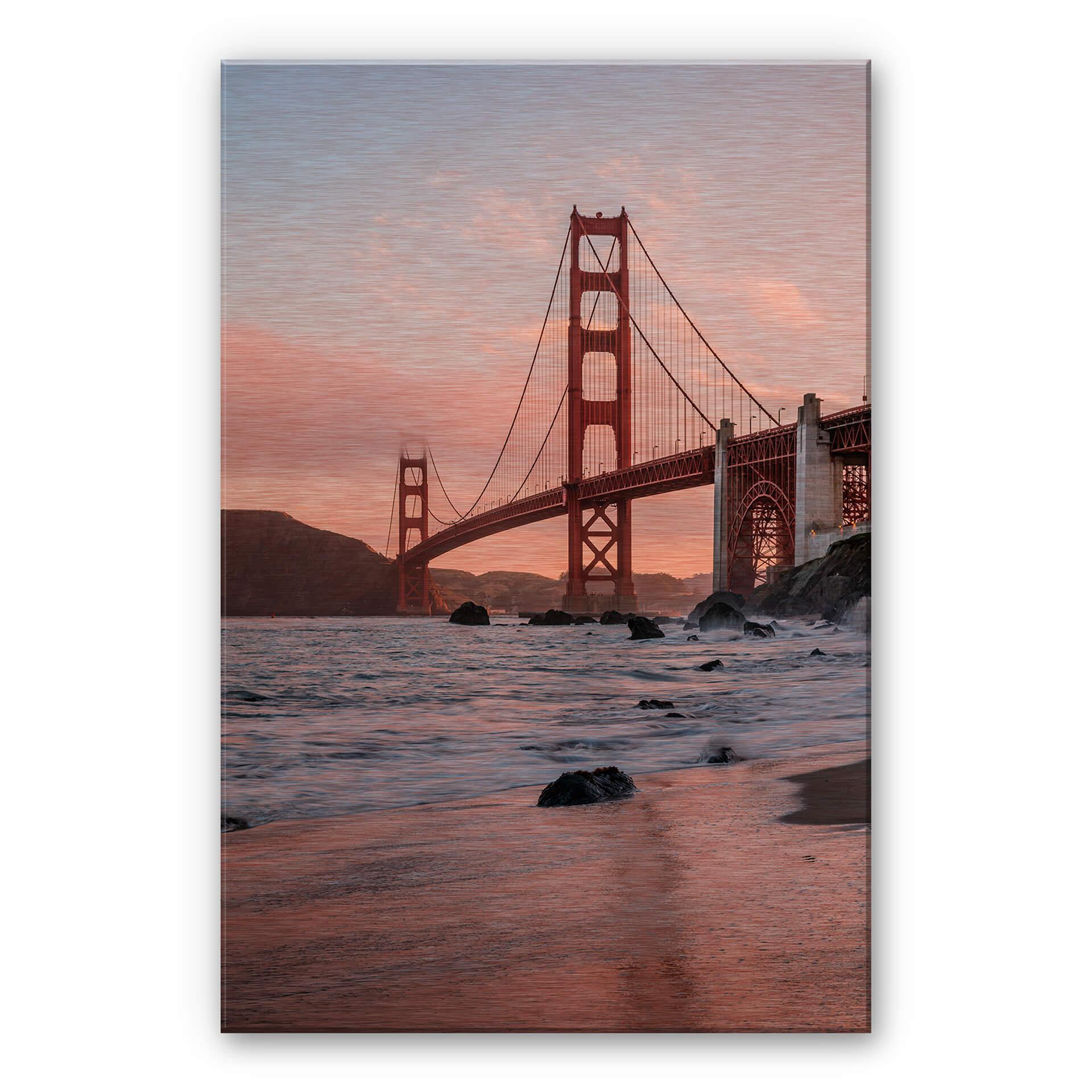 Alu-Dibond met kopereffect Colombo - Golden Gate Bridge