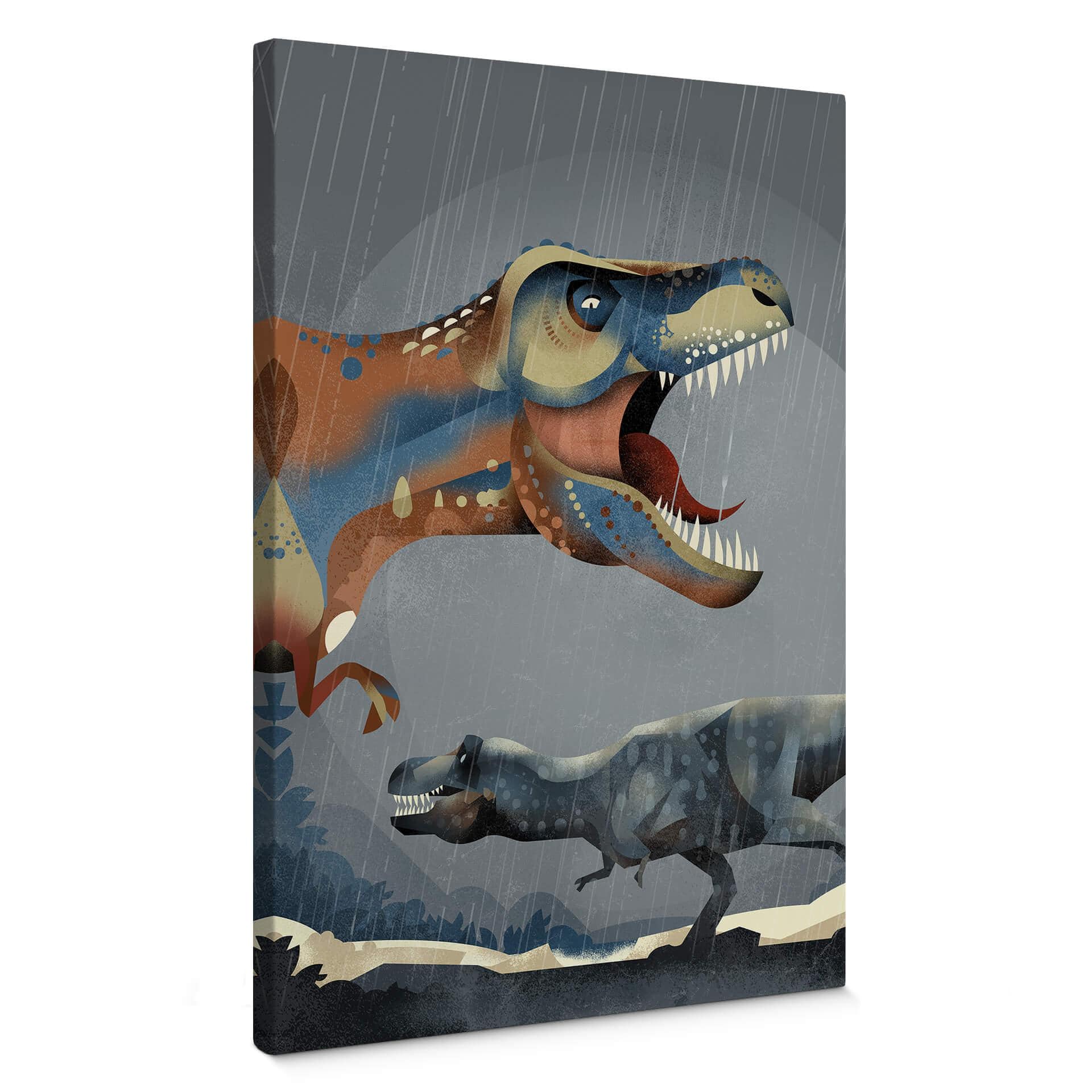 Tableau sur toile Braun - Tyrannosaure Rex