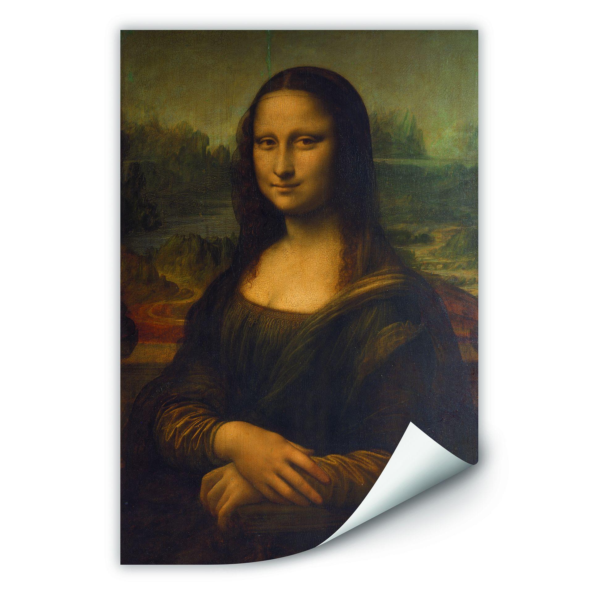 Zelfklevende Poster  Da Vinci - Mona Lisa