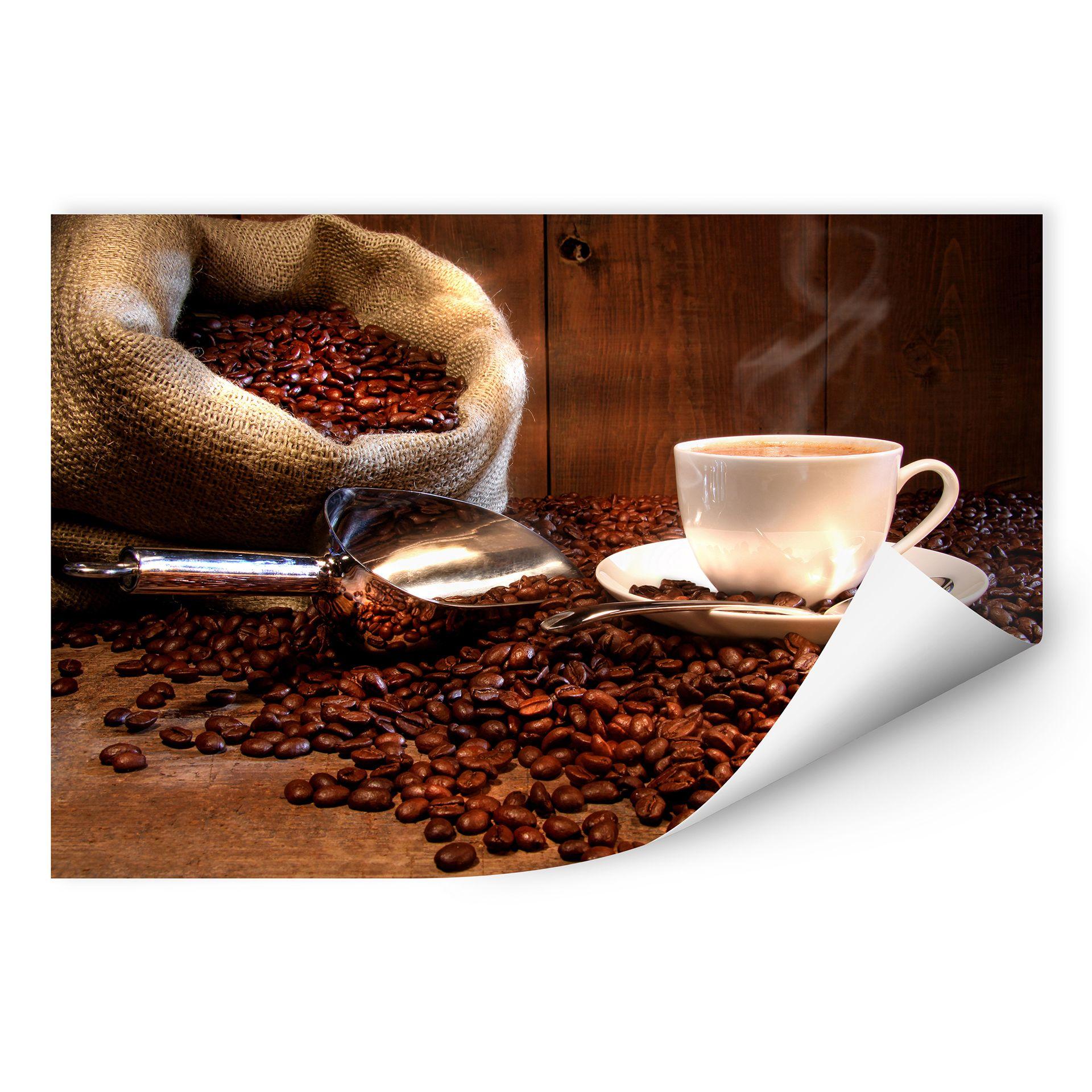 Poster autocollant - W - Plaisir du Café