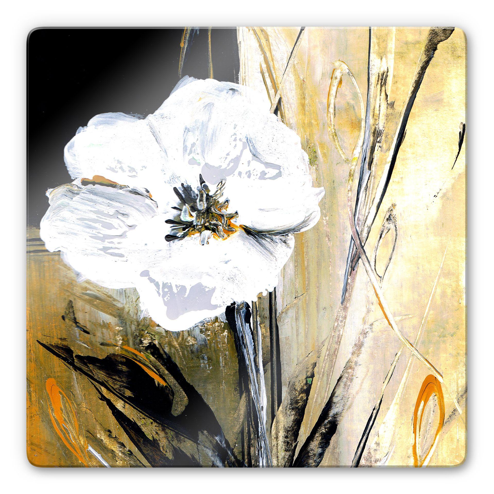 Glasbillede - Niksic - Moderne blomster