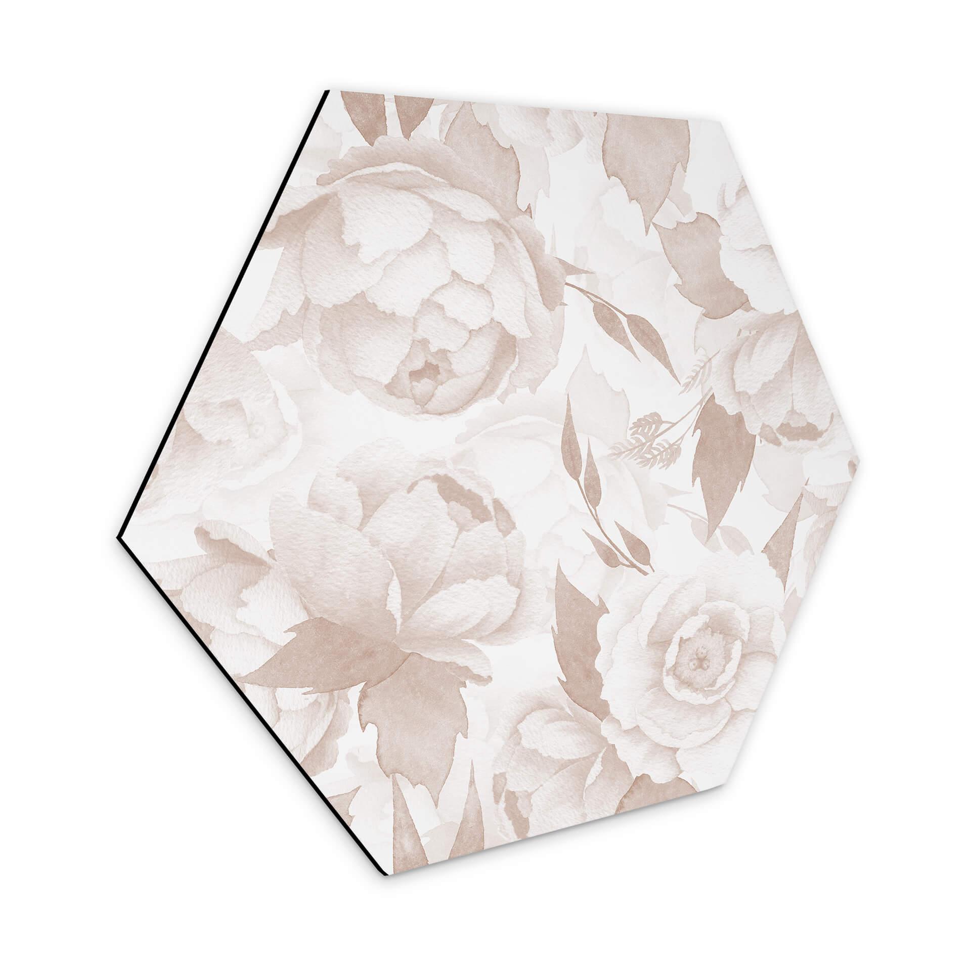 Hexagone - Alu-Dibond UN Designs - Pastel vintage