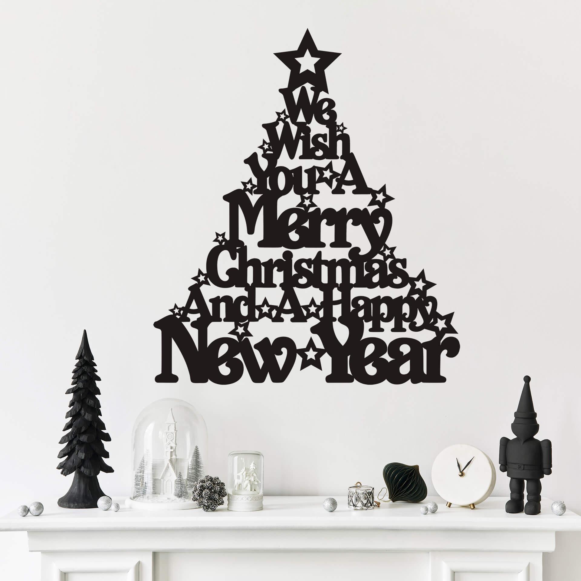 Wallsticker We wish you a merry Xmas