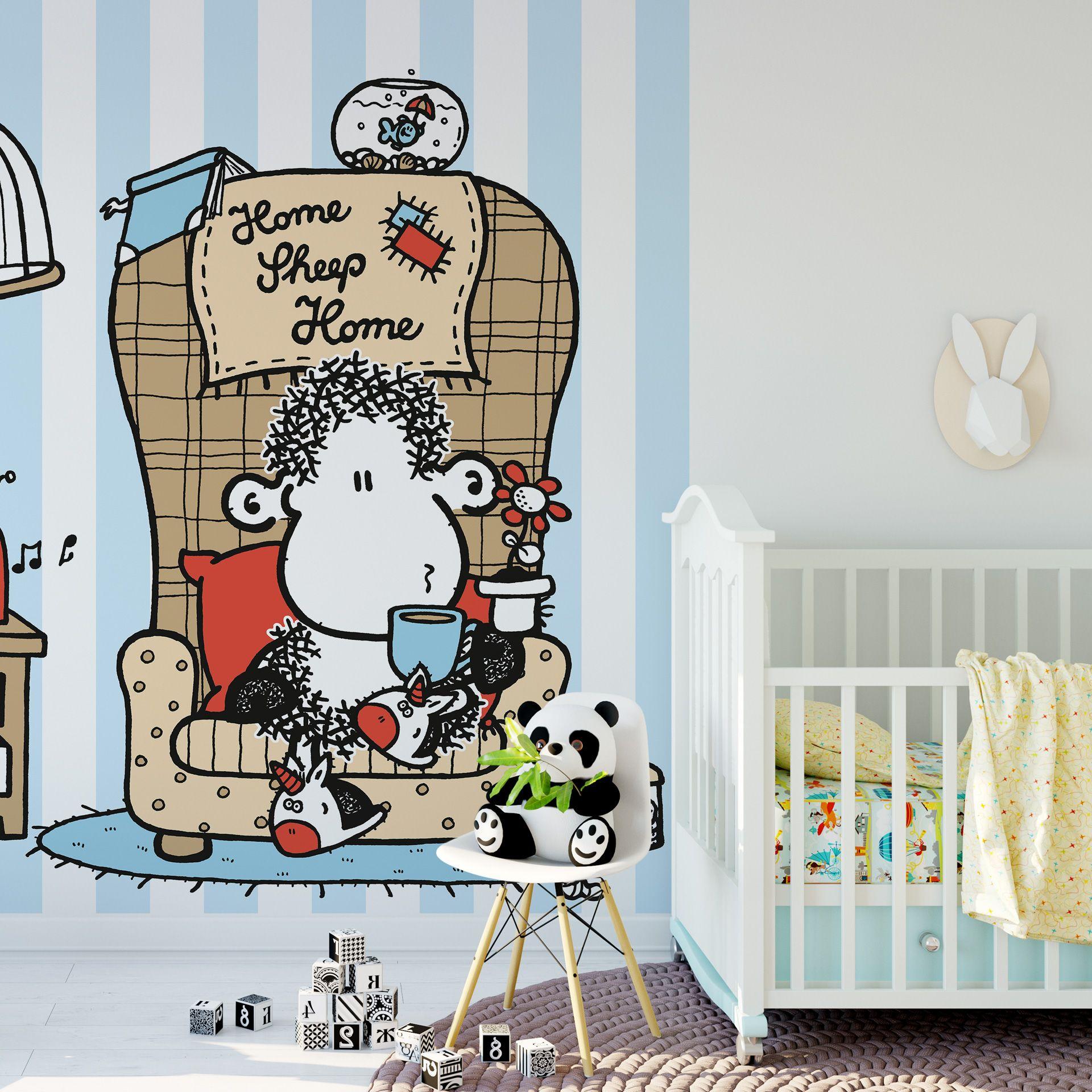 Fotobehang Sheepworld Tea Time