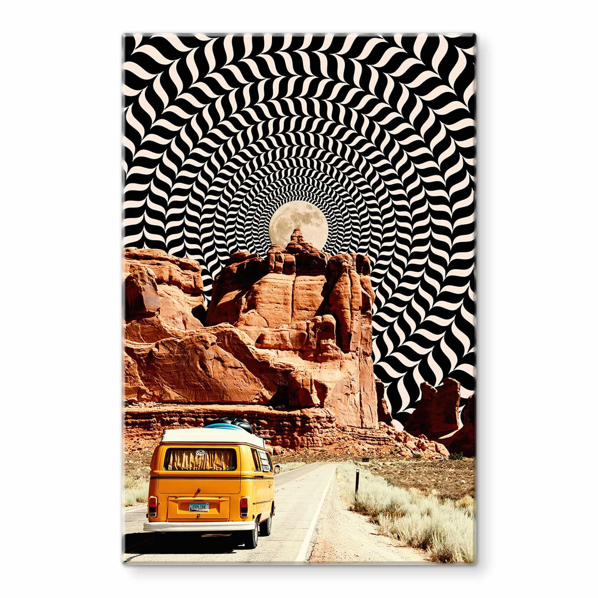 Glasbillede - Road trip - En tur til månen - Taudalpoi