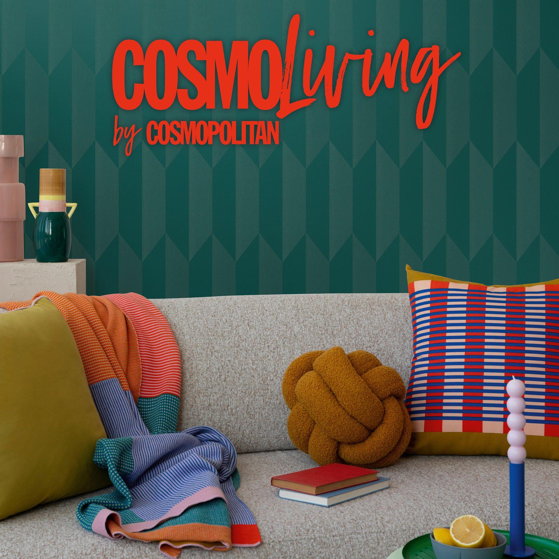 COSMOPOLITAN 3D Ikke-vævet tapet petroleumsgrønt designtapet med mønster og metallisk effekt