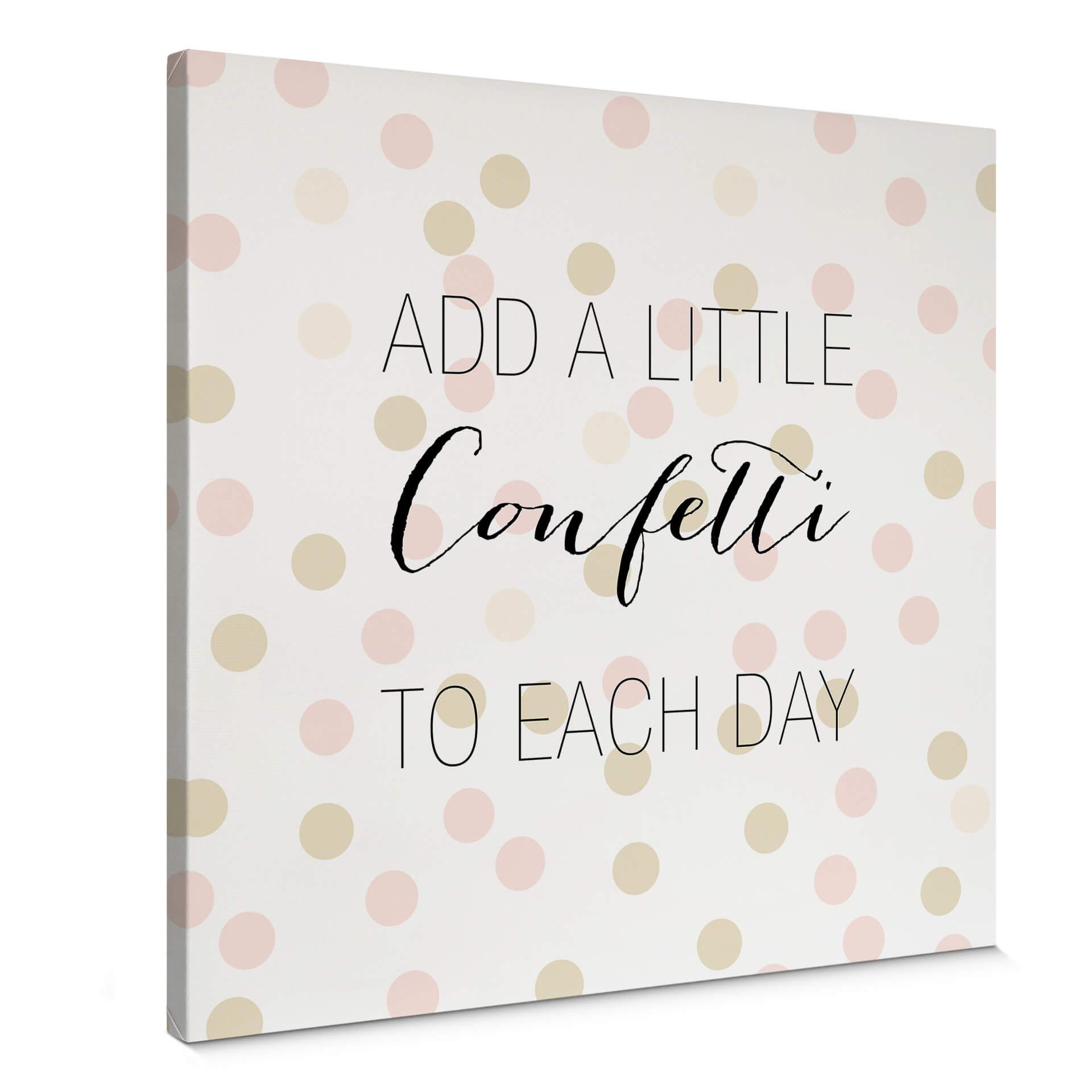 Lienzo Confetti & Cream - Añade un poco de confeti
