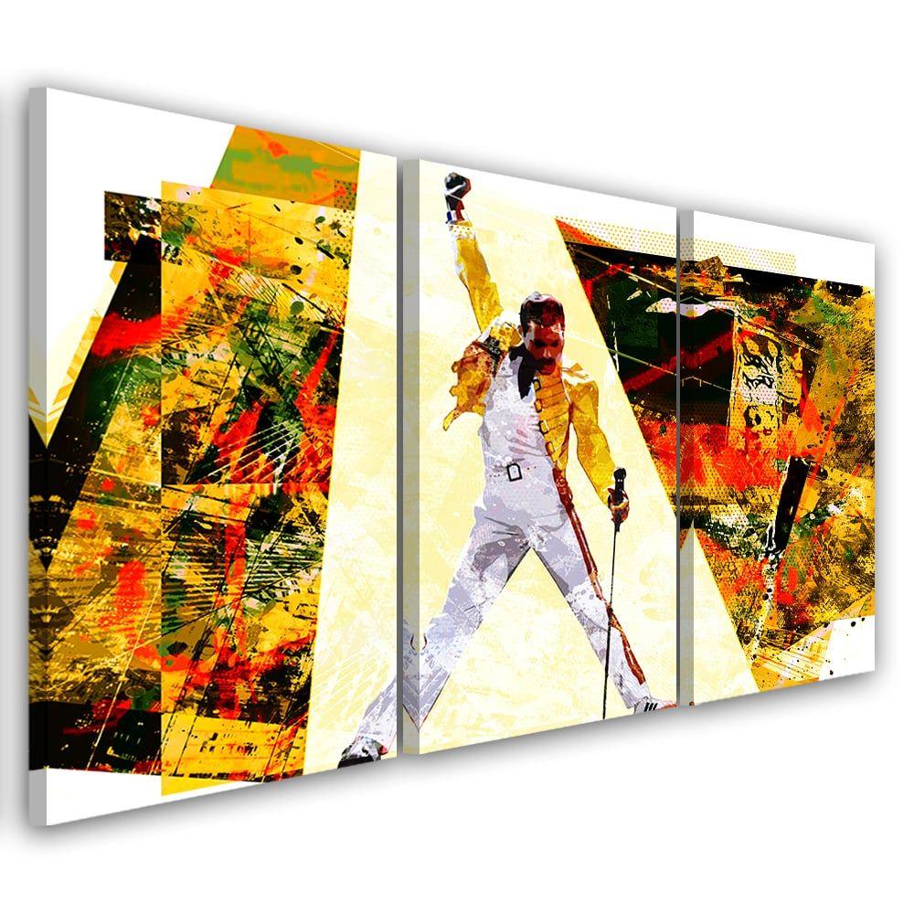 3 stykke lærredstryk, Freddie Mercury