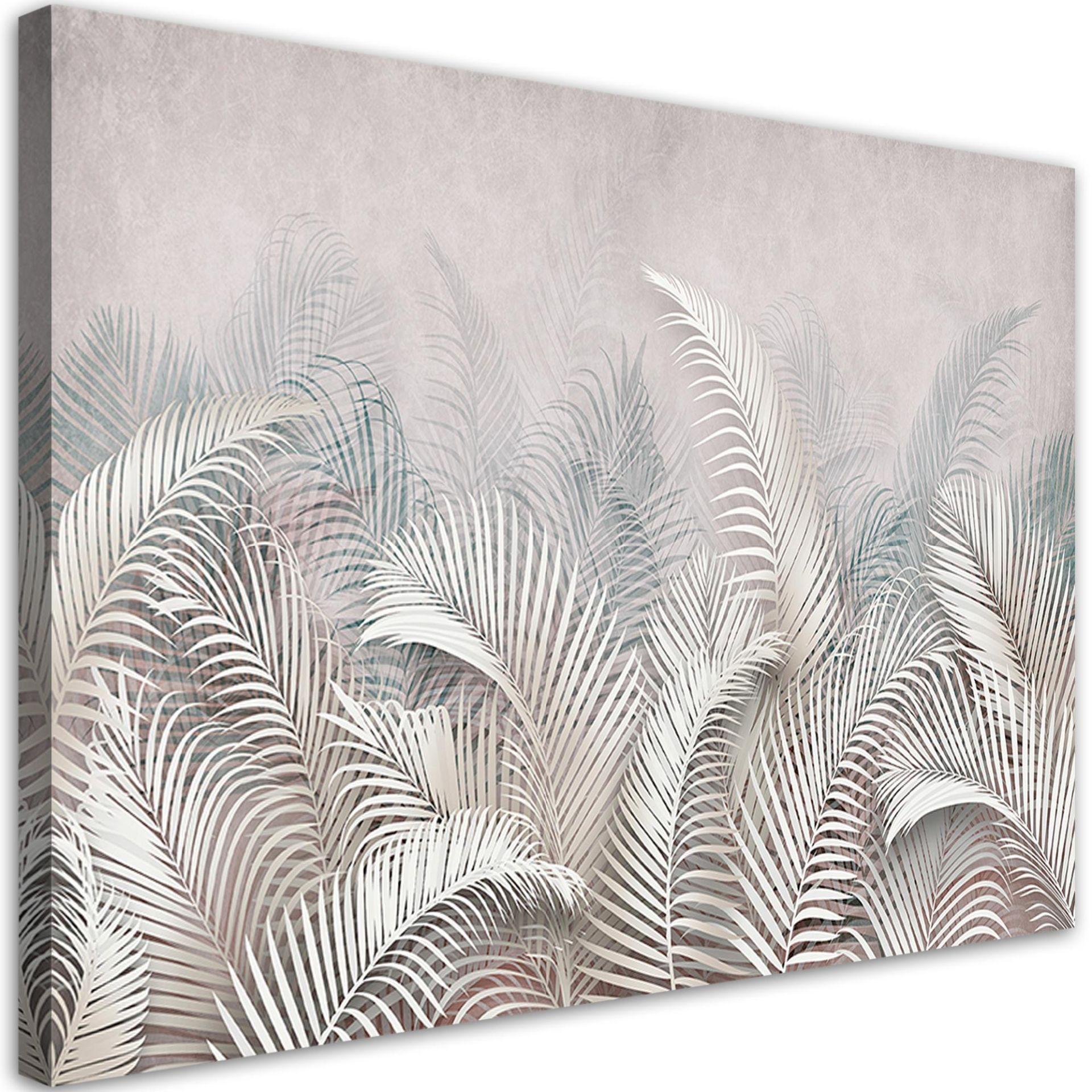 Canvasbillede, 3D palmeblade