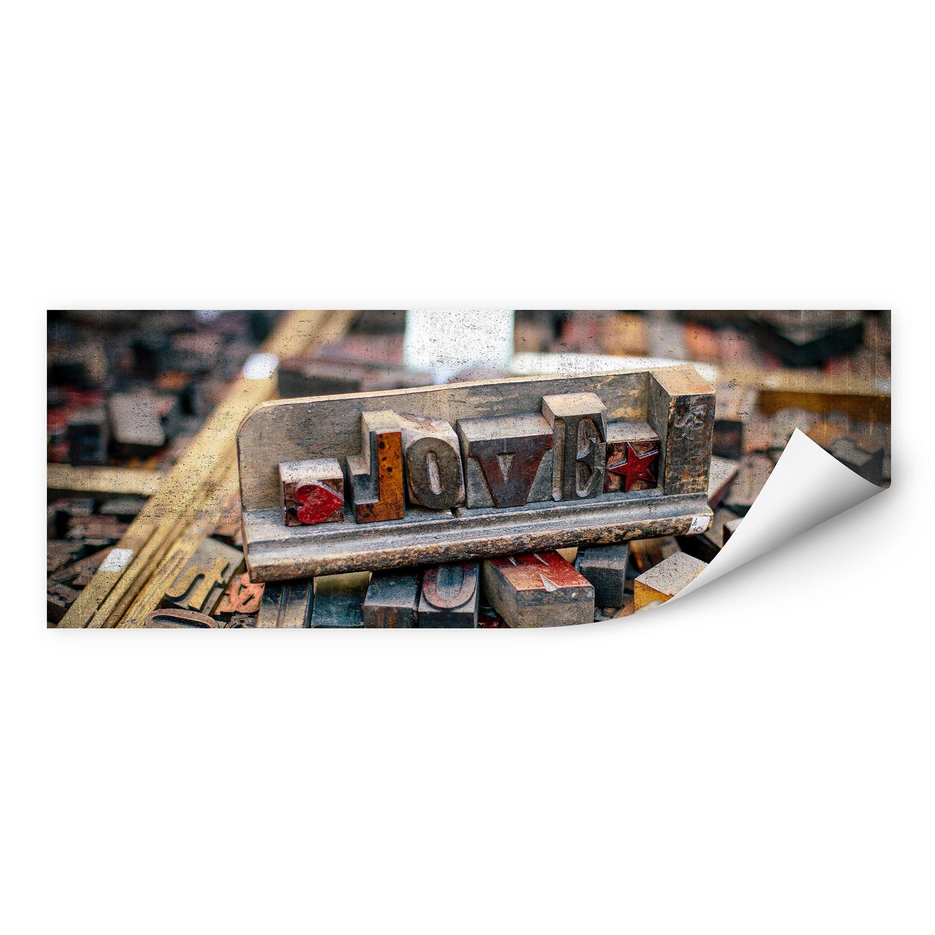 Zelfklevende Poster  Love Letters