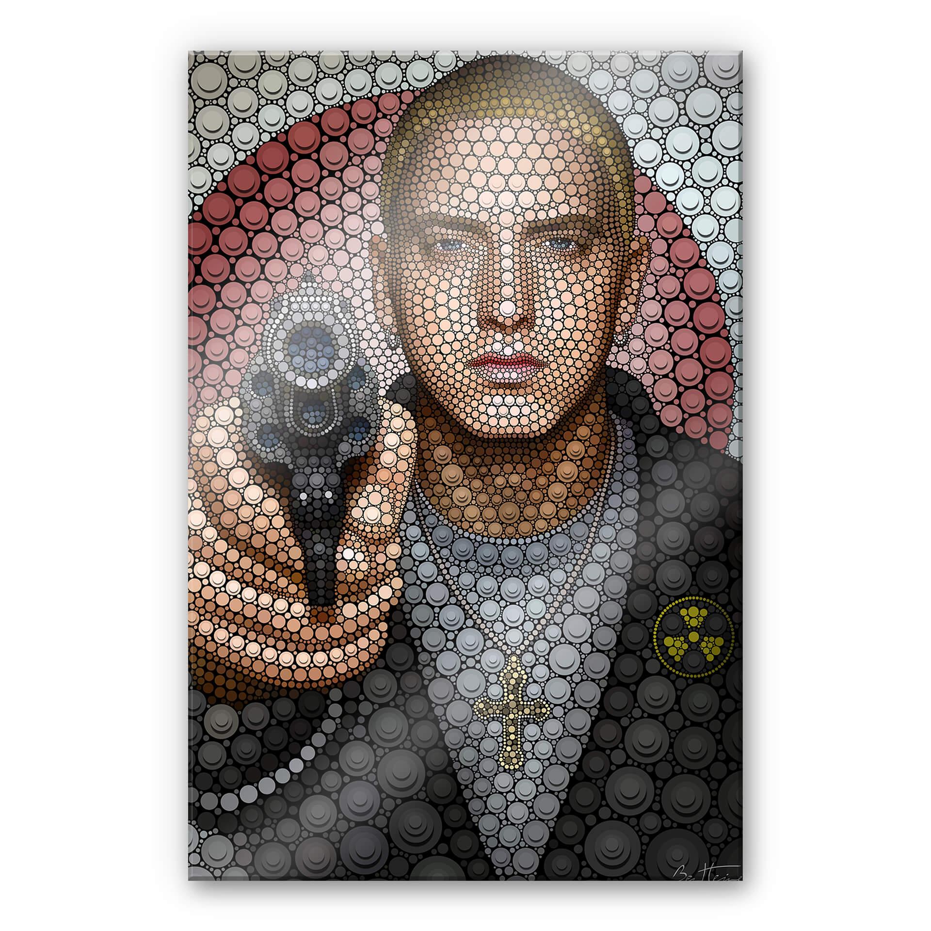 Akrylbillede Ben Heine - Circlism: Eminem