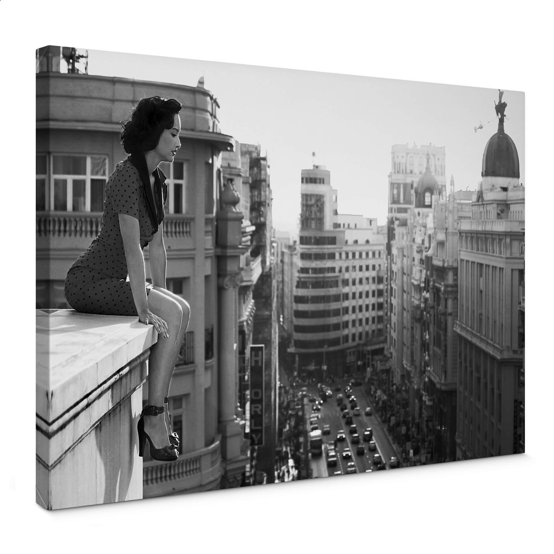 Canvasbillede - Marcos - On the rooftop