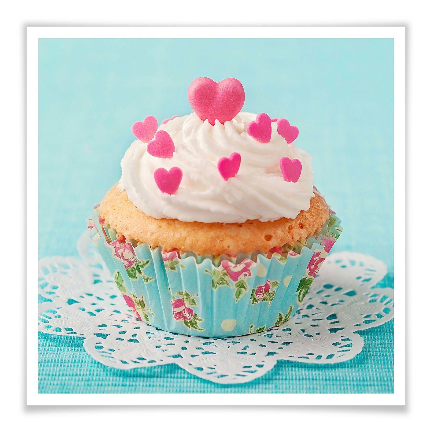 Poster - Hearts on Cupcake