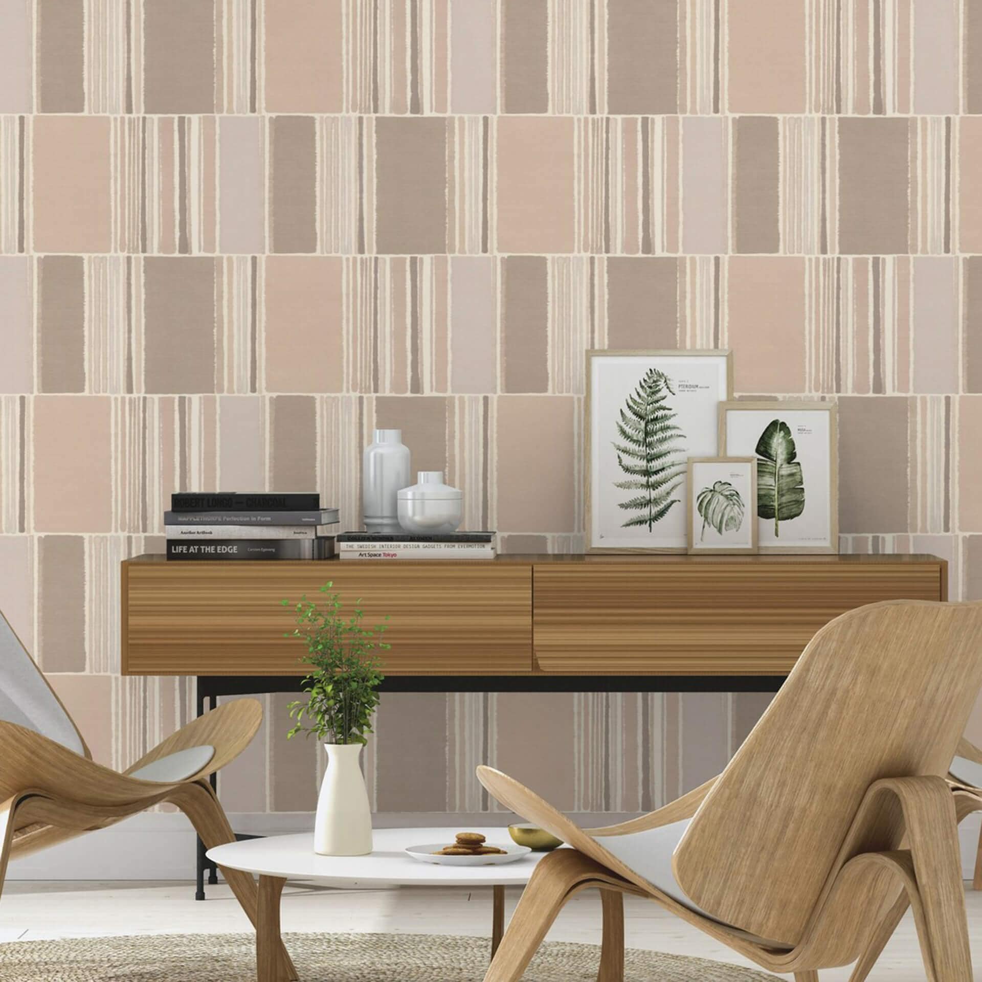 Rasch Papier peint intissé à motifs Florentine III Lin doux