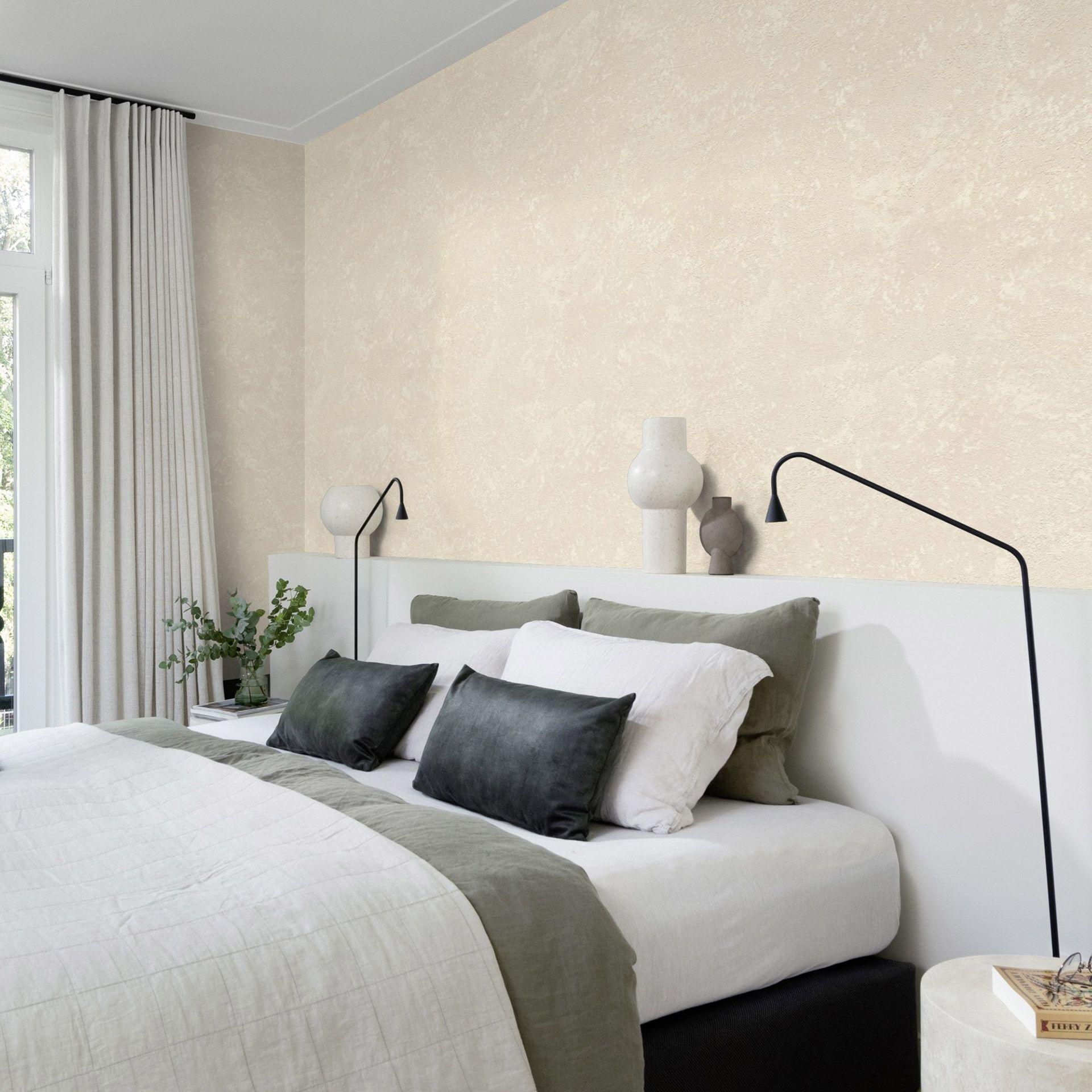 Struktureret tapet, effekttapet Factory V beige