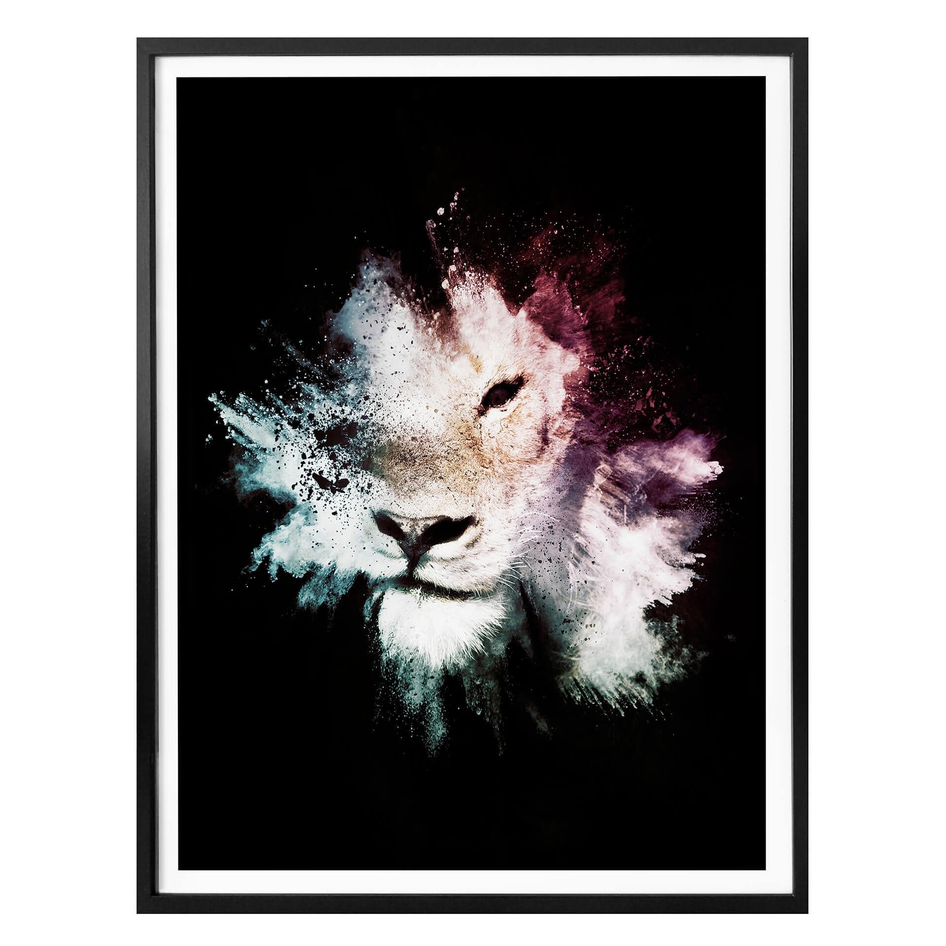 Póster Hugonnard - Explosión salvaje: León