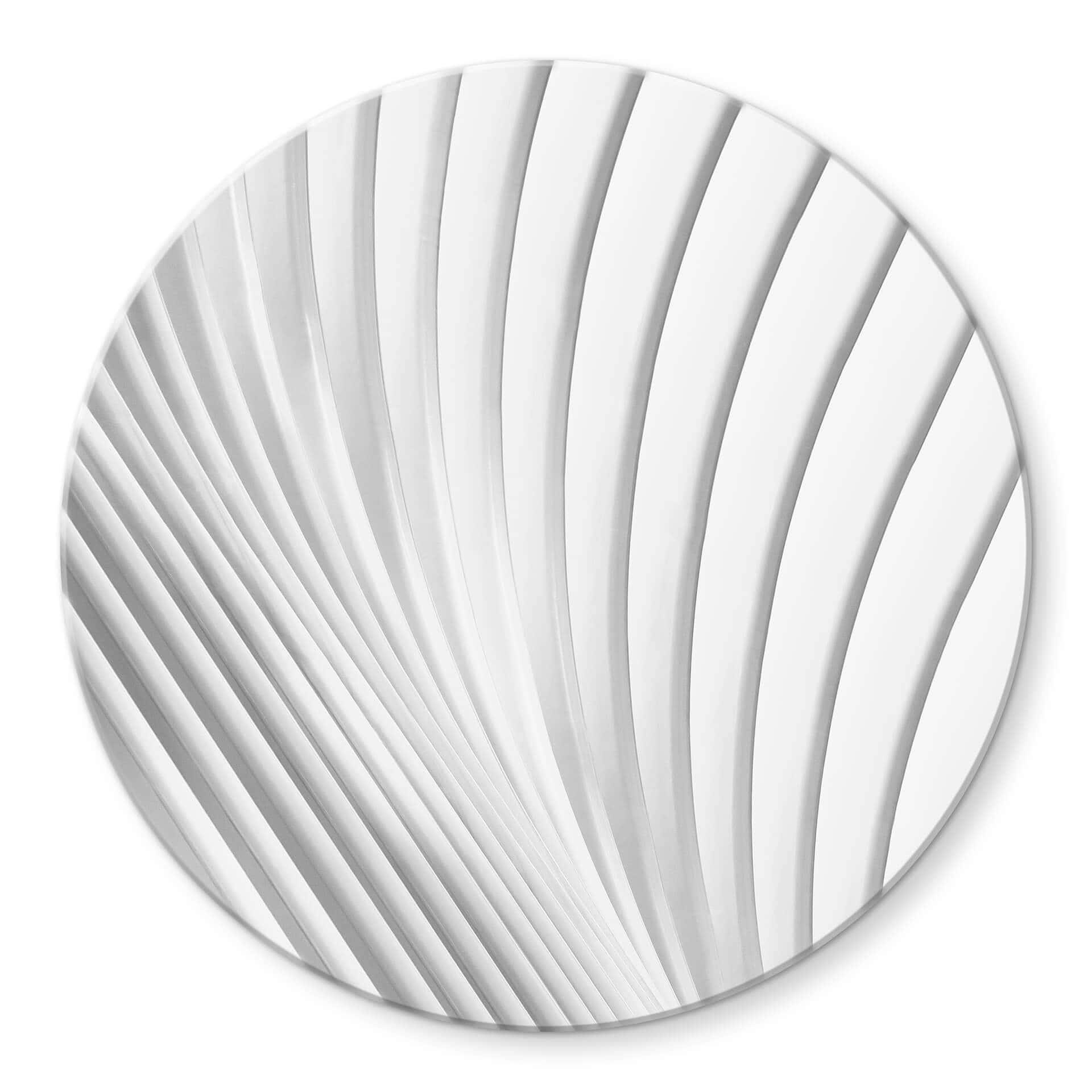 Tableau sur verre Budny - Lignes harmonieuses - Rond