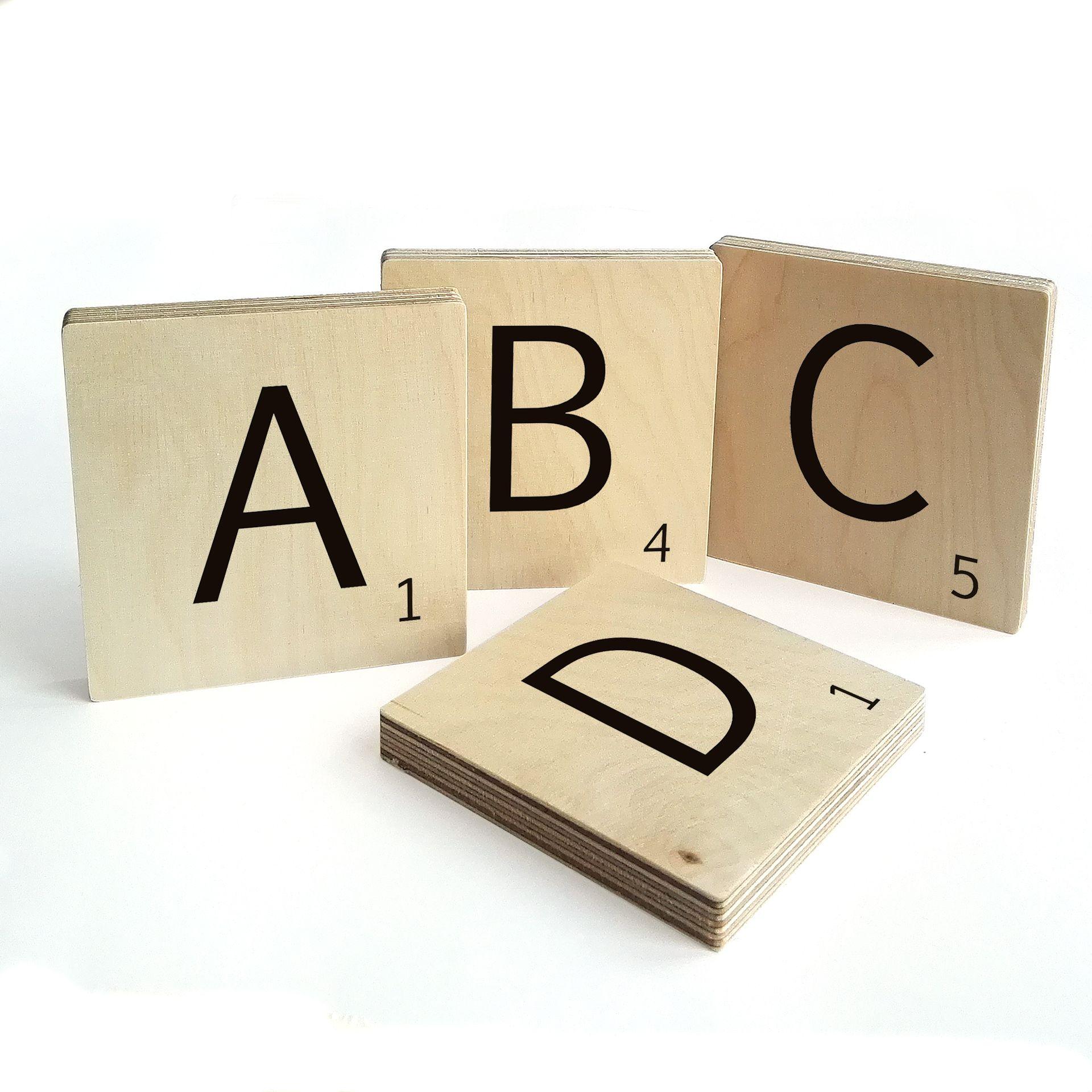 Dekorative bogstaver - Scrabble