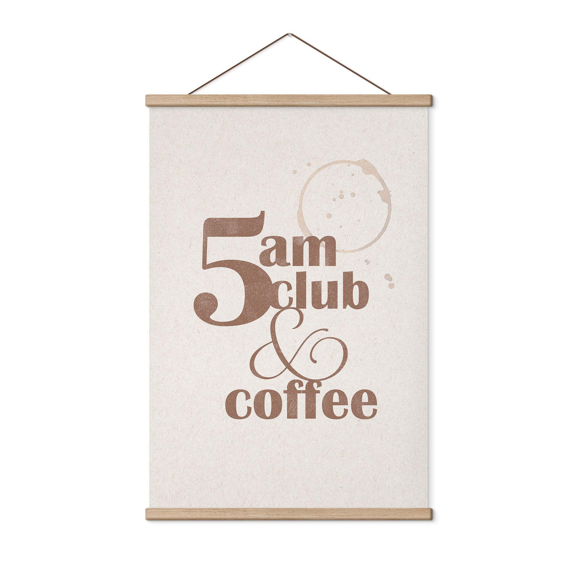 Tekstil plakat 5 på Club & Coffee