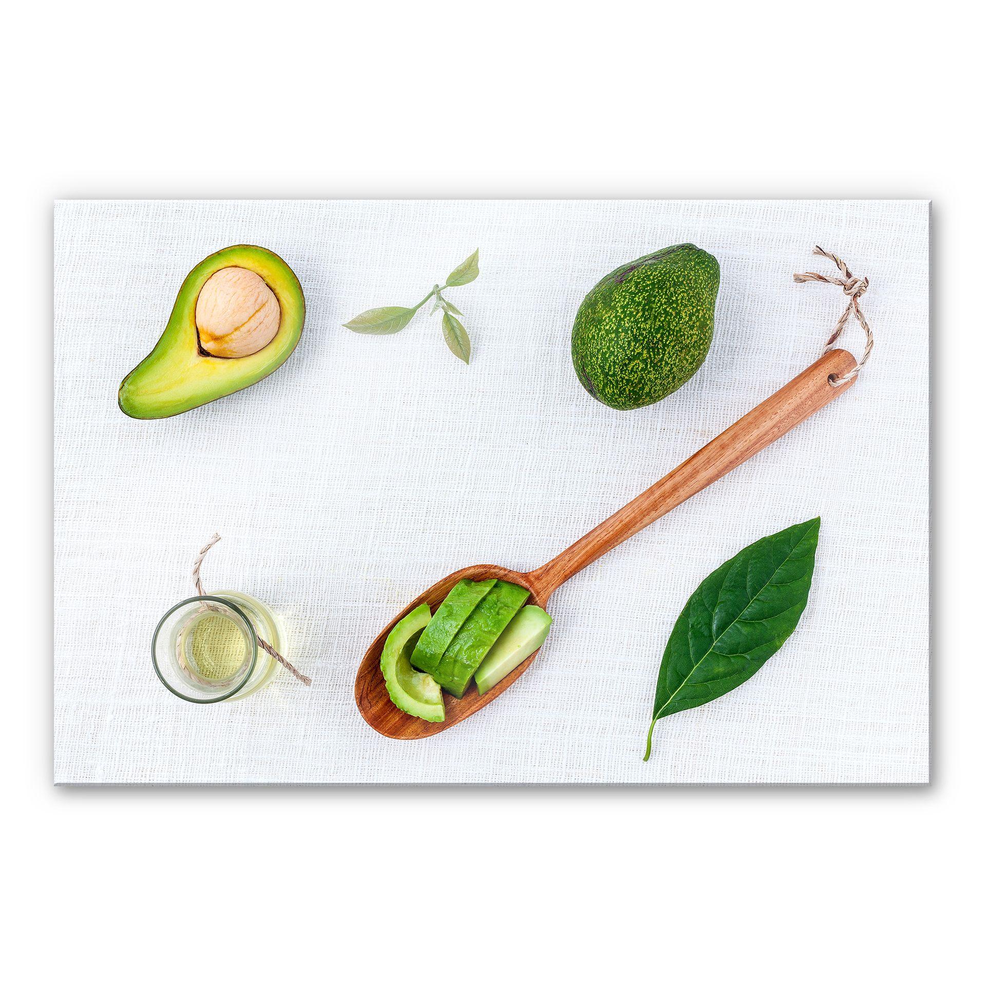 Tableau en verre acrylique - Avocat frais