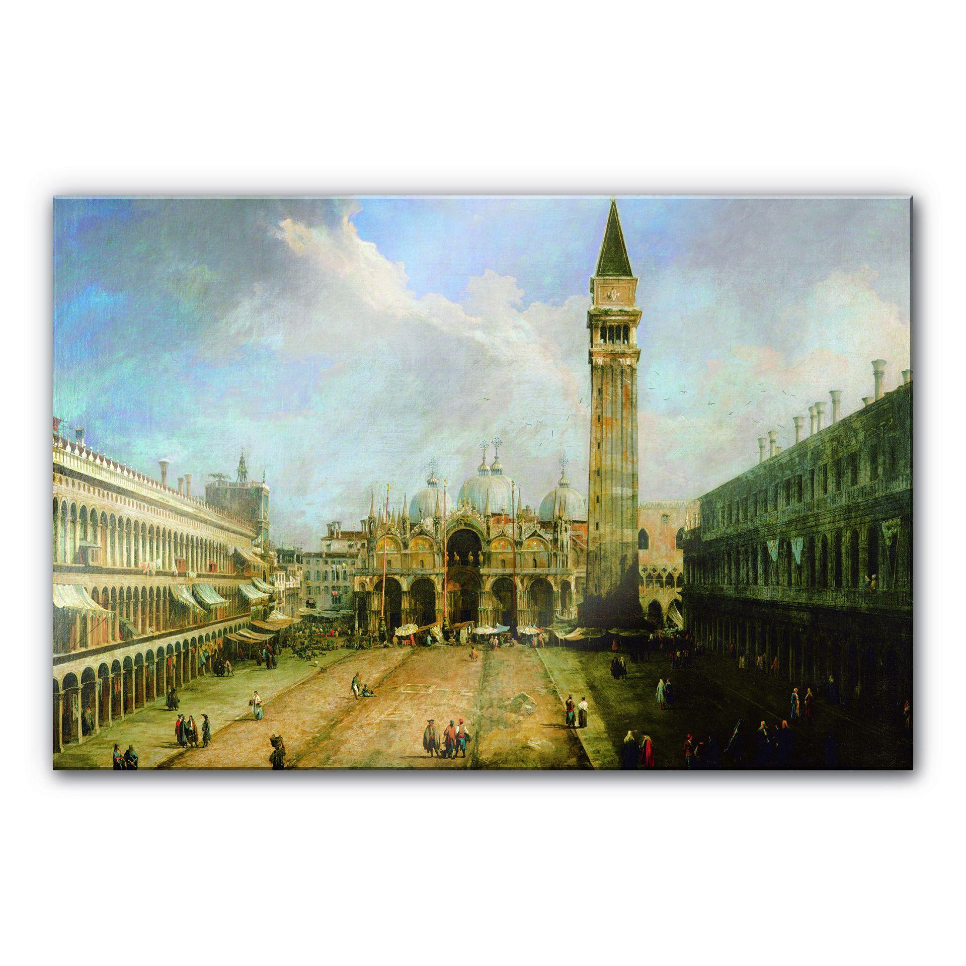 Akrylbillede Canaletto - Piazza San Marco