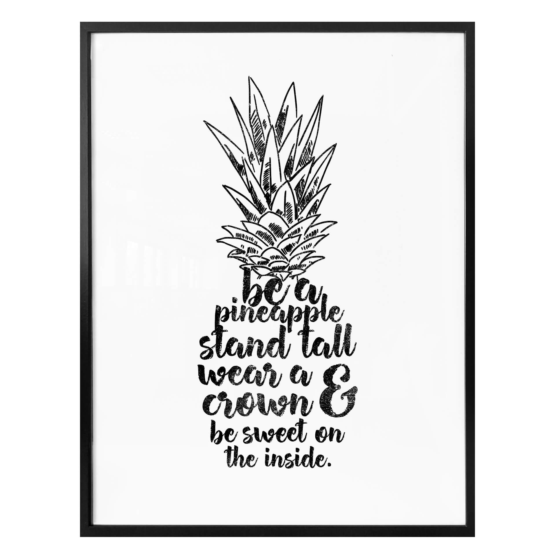 Plakat - Be a pineapple