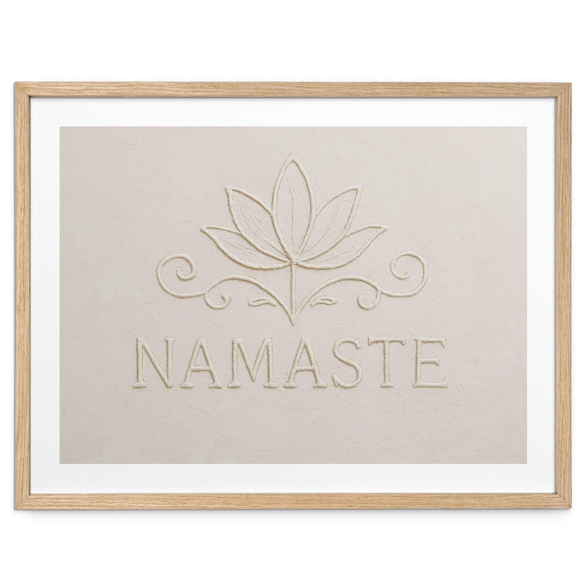 Póster Namasté con loto - Treechild