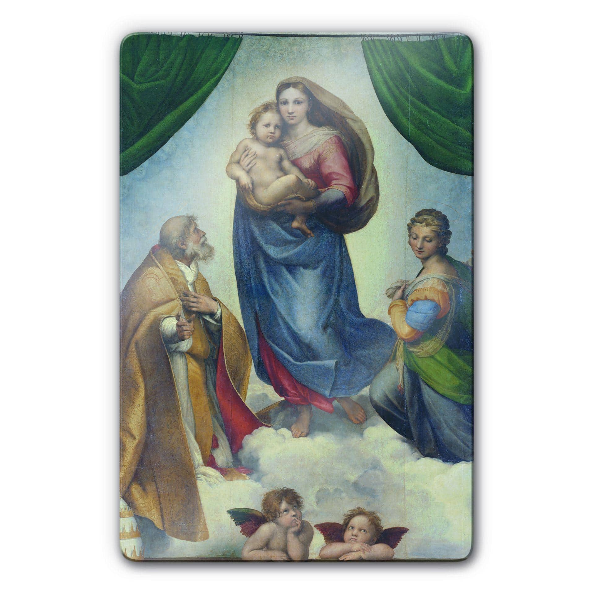 Tableau en verre - Raphaël- La Madone Sixtine