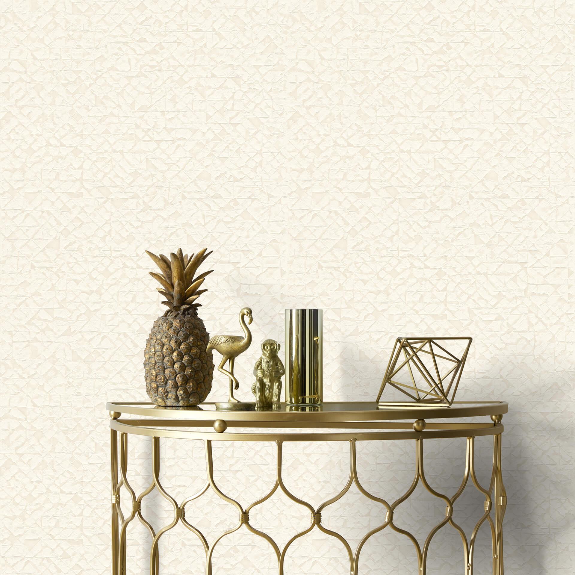 Rasch Kalahari Papier peint intissé à motif blanc