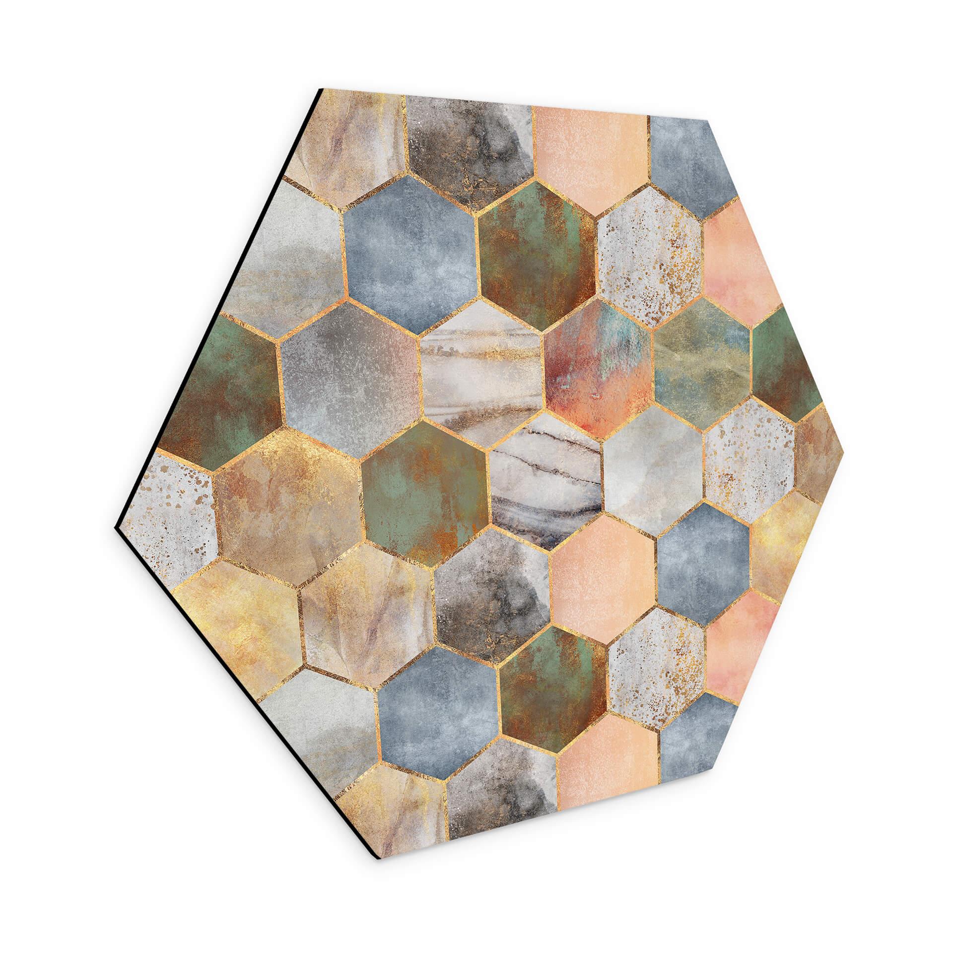 Hexagone - alu-Dibond Fredriksson - Marbre et nacre