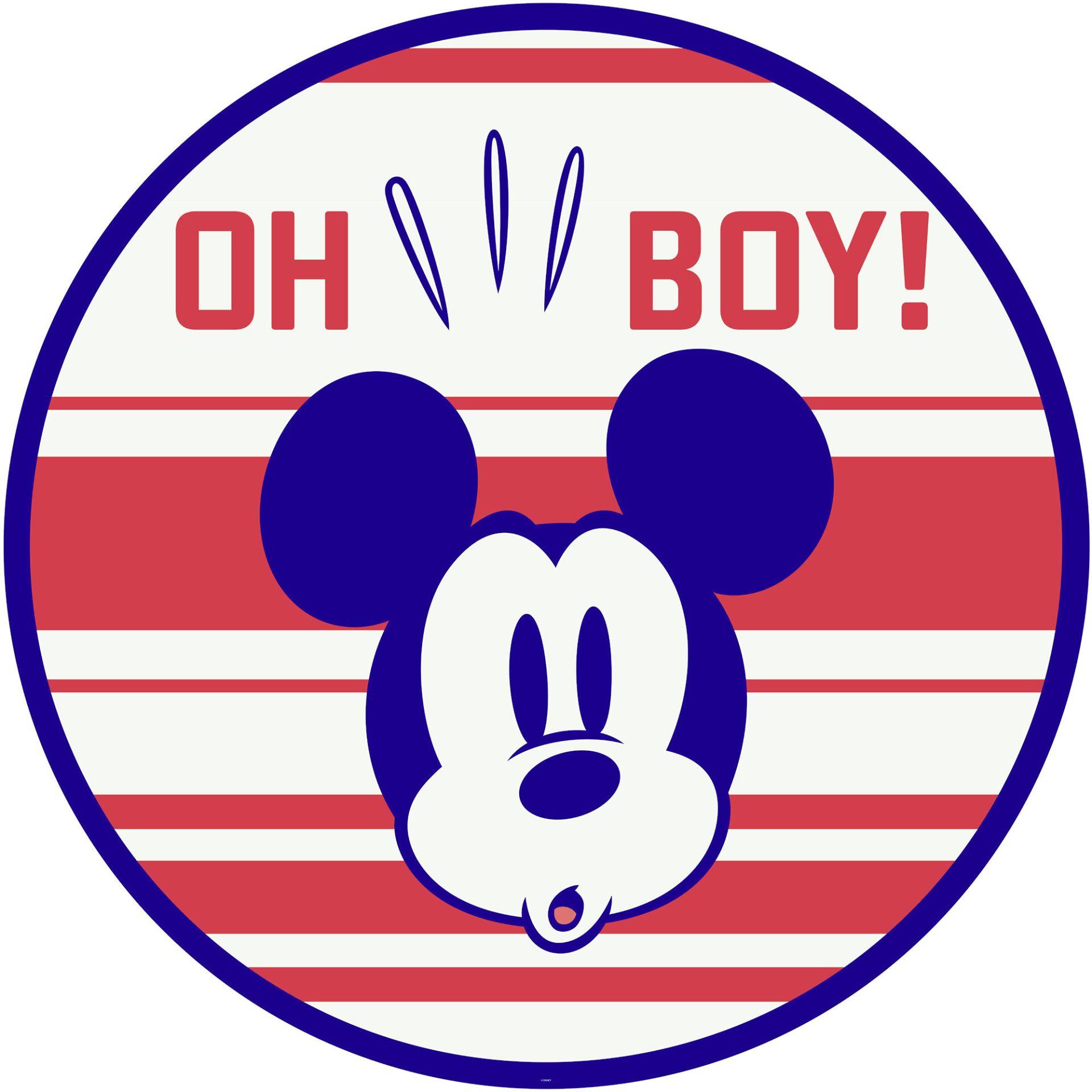 Selvklæbende tapet - Mickey Oh Boy - 125 x 125 cm