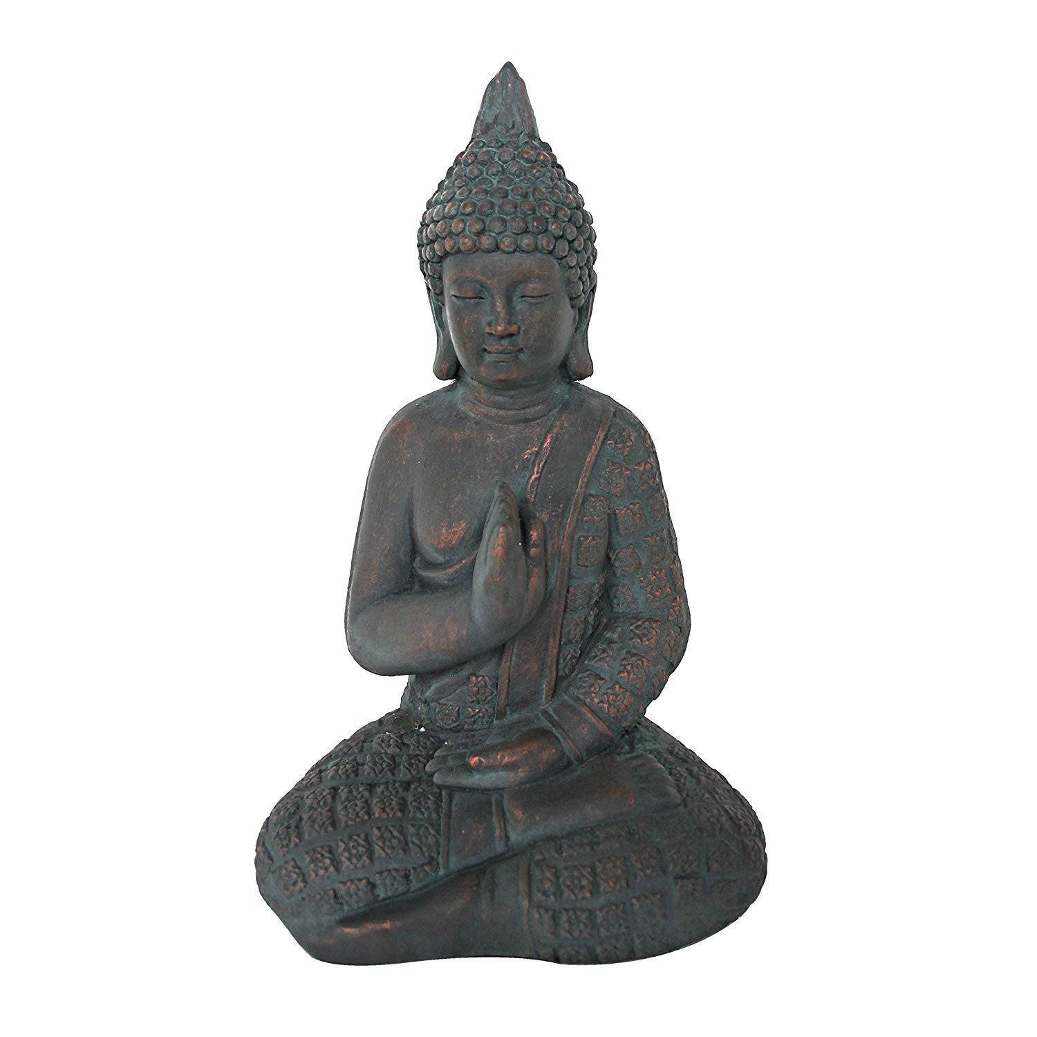 Statue Bouddha assis - Méditation pour le jardin et extérieurs