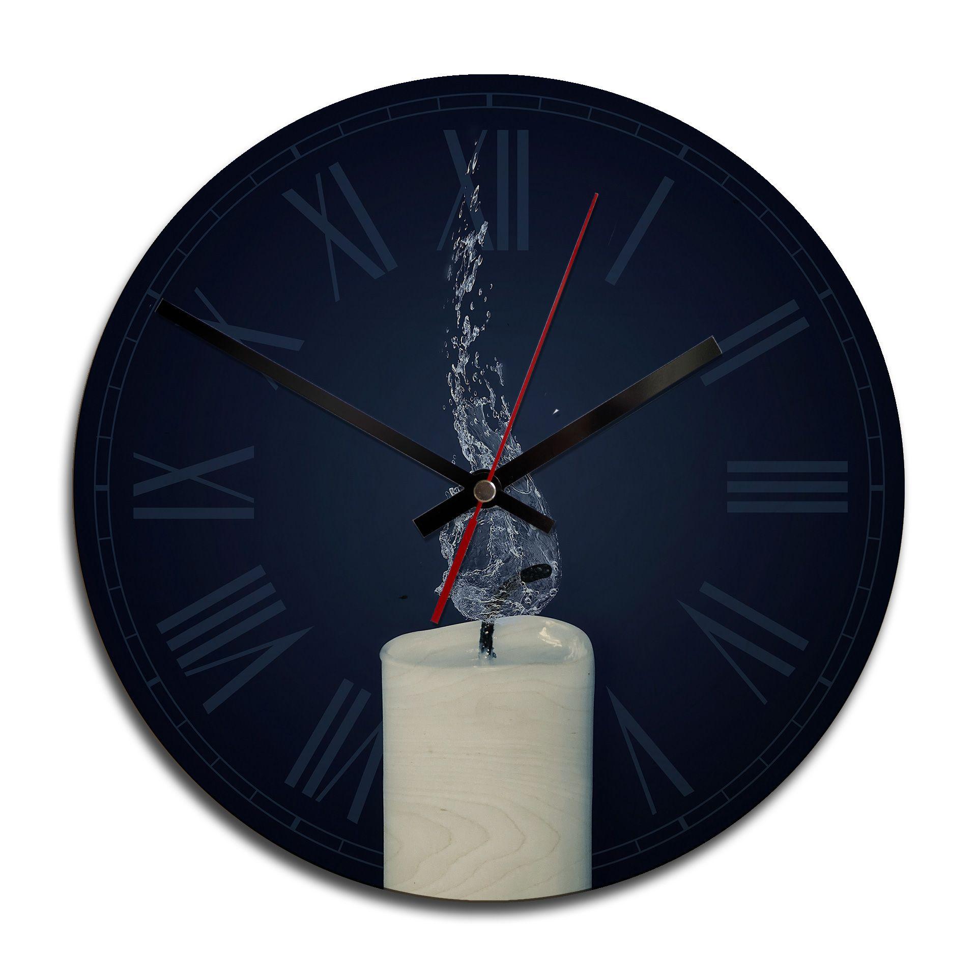 Horloge murale en bois - S'éteindre