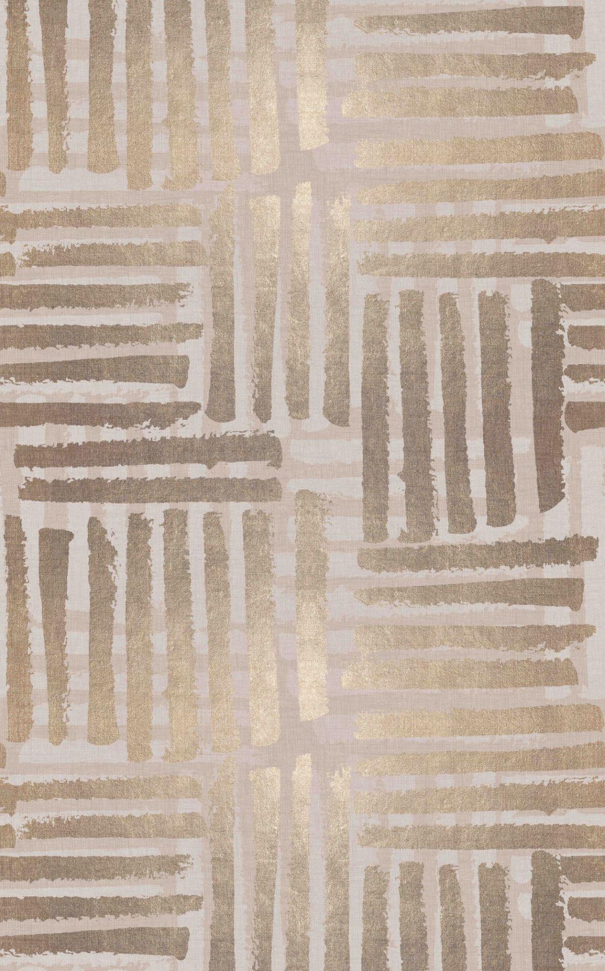 Fototapet Abstrakt stribemønster i greige og beige i børstestil 3,4 x 2,12 m