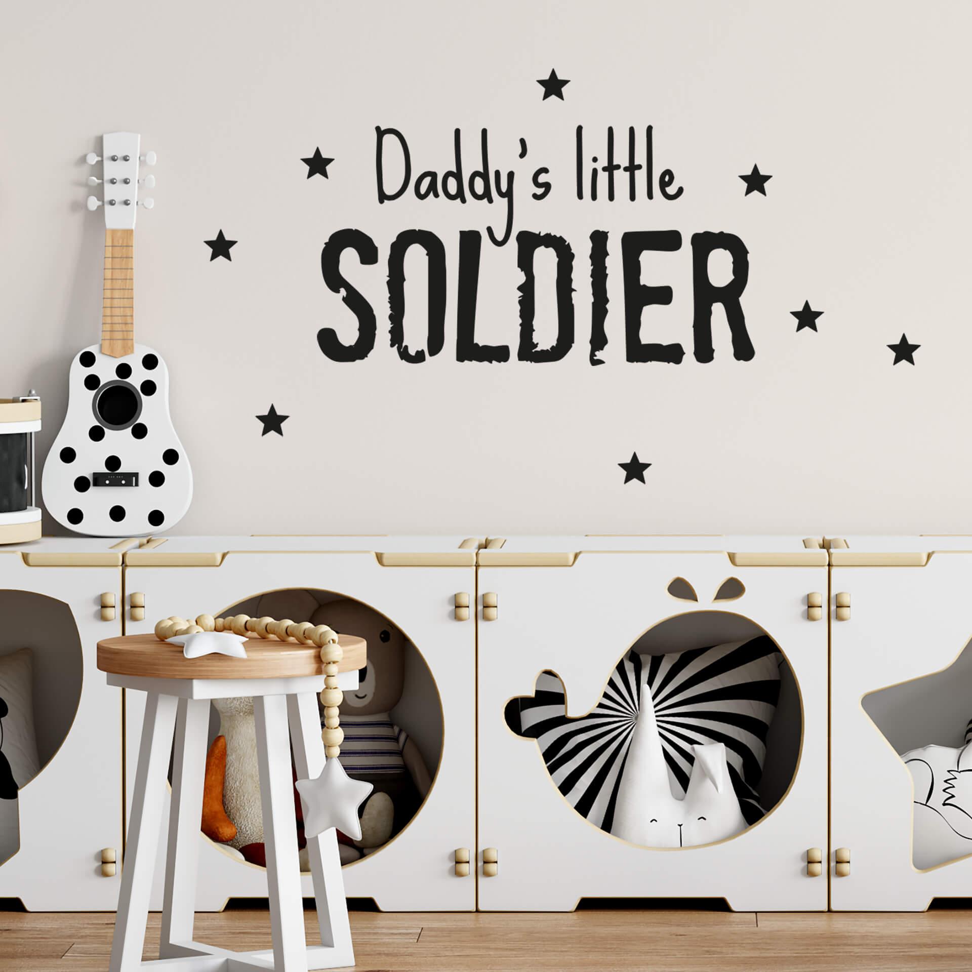 Wallsticker -  Daddy's little Soldier