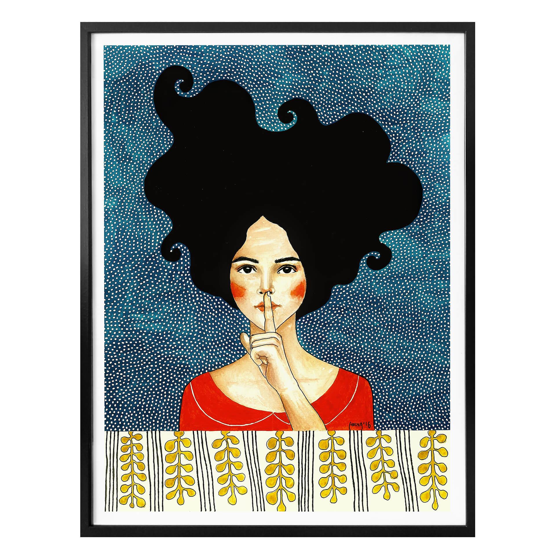 Póster Hülya - Silencio